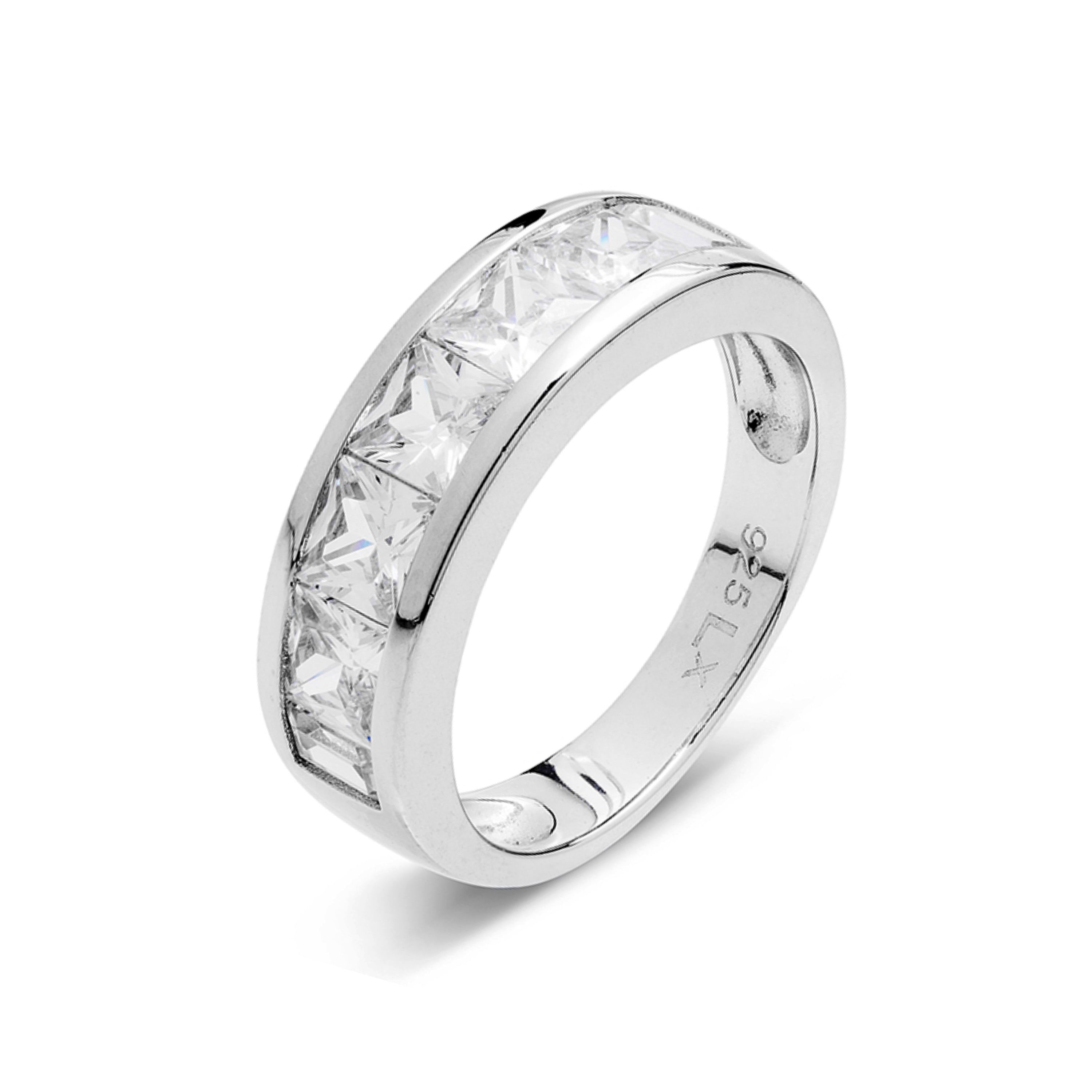 925 Sterling Silver Princess Ring