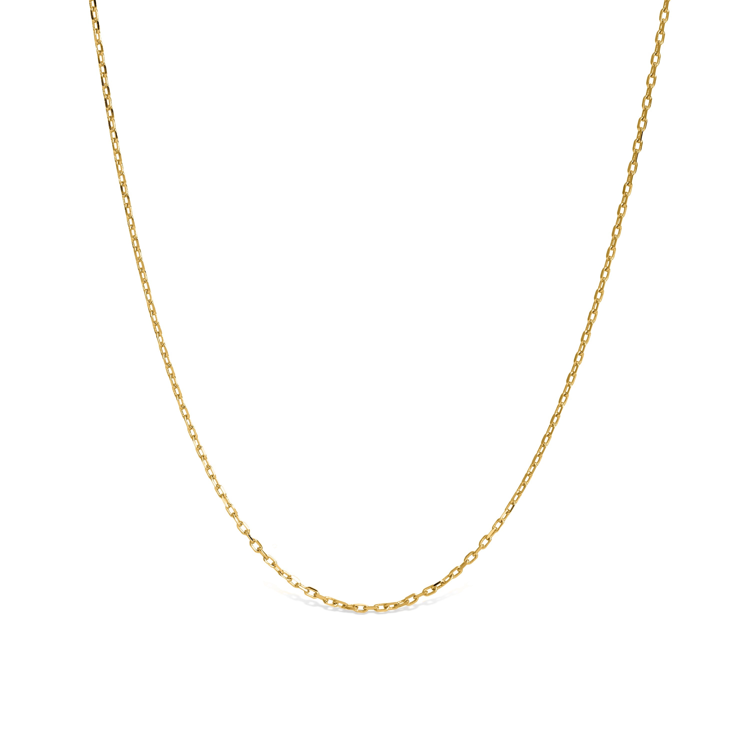925 Sterling Silver Necklace finished in 18K yellow gold -