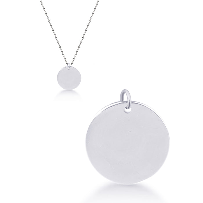 925 Sterling Silver Necklace with Rhodium Finish - My Sun