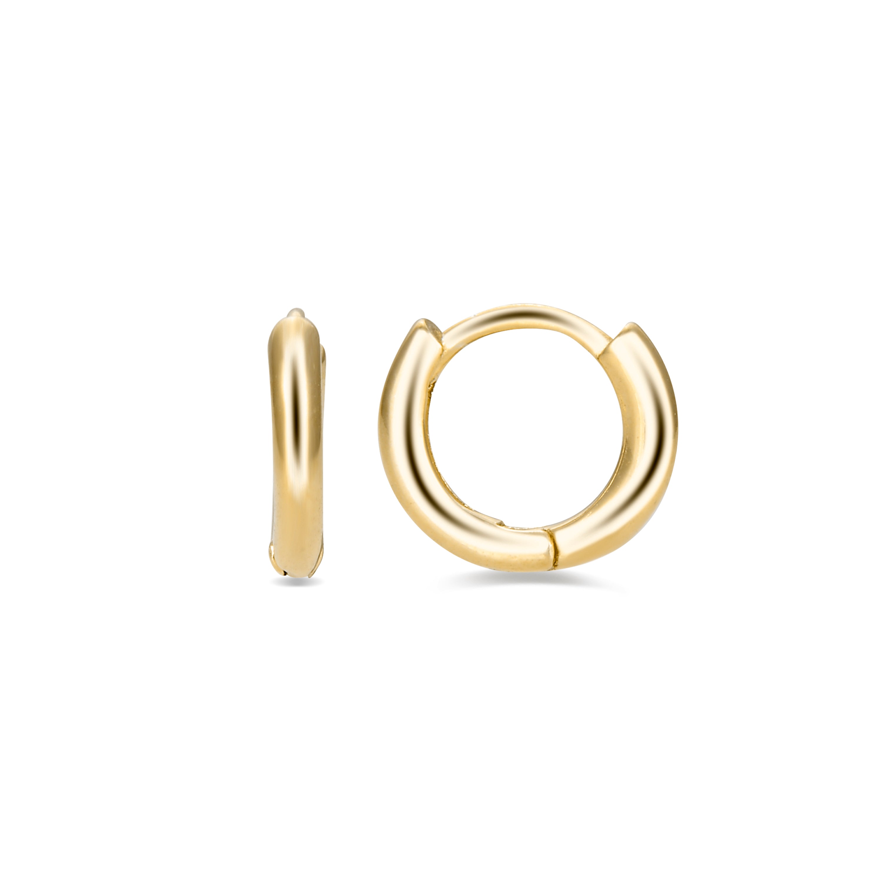 925 Sterling Silver Earrings with 18K Yellow Gold Finish - Ricbeorn