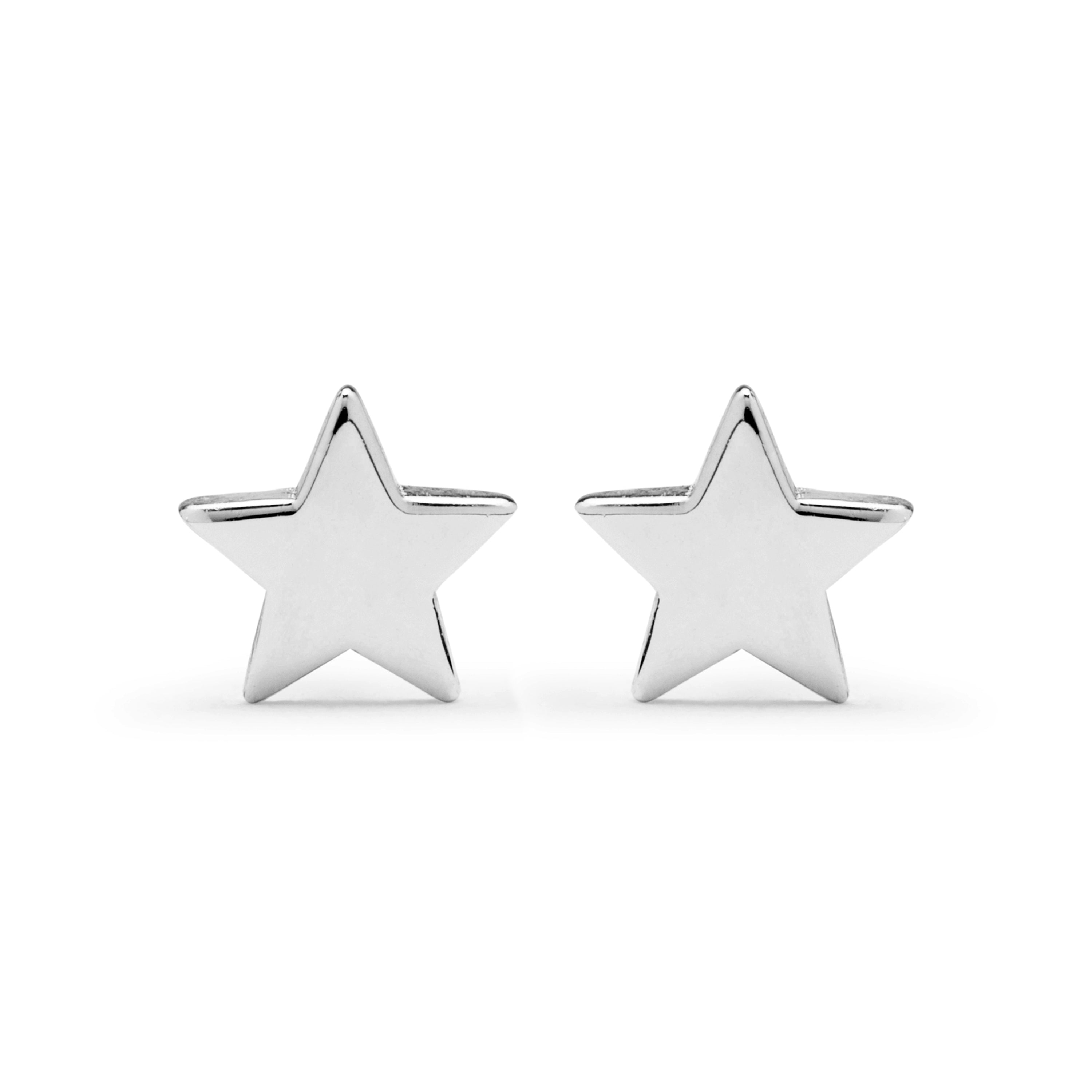 925 Sterling Silver Earrings with Rhodium Finish - Odan