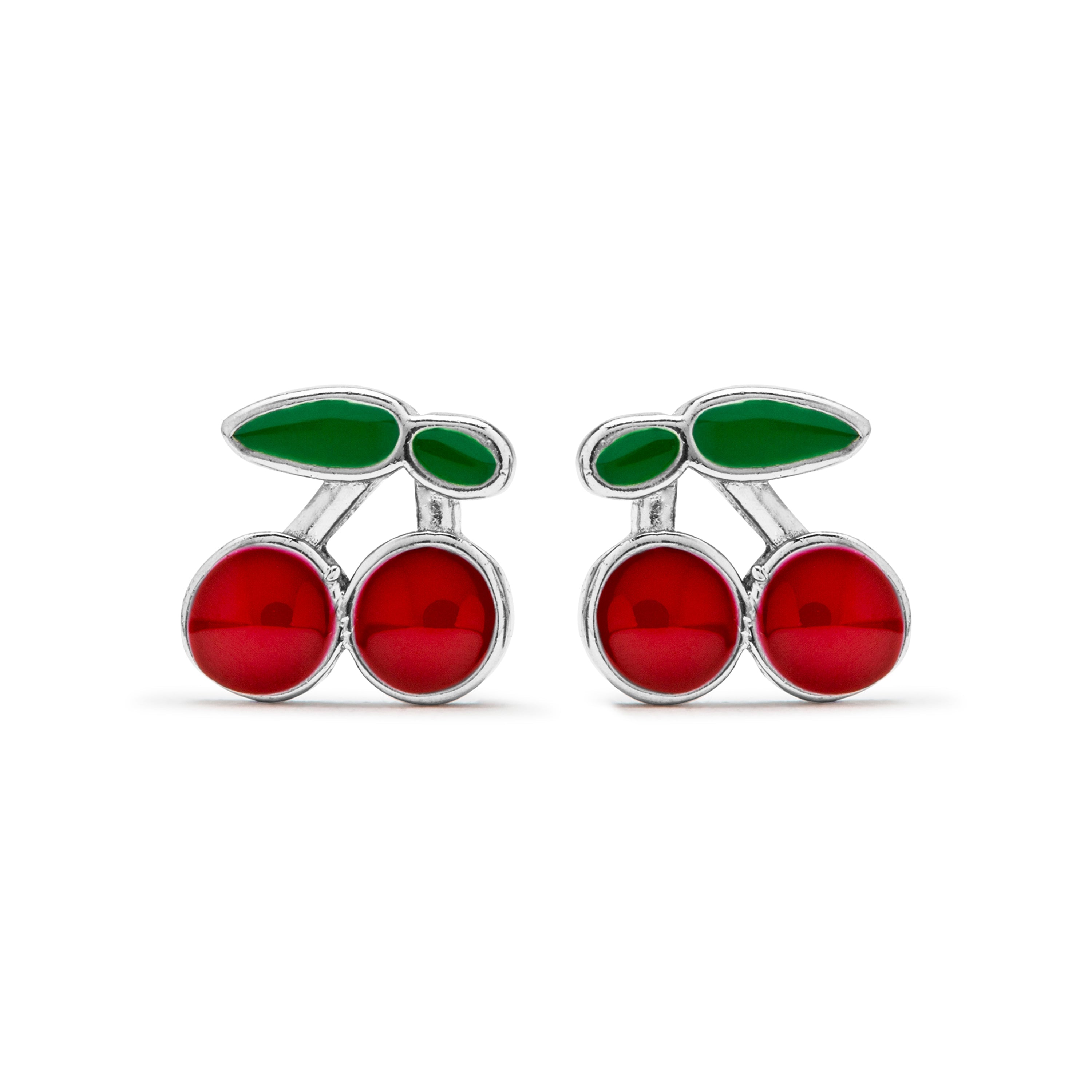 925 Sterling Silver Earrings with Rhodium Finish - Myko