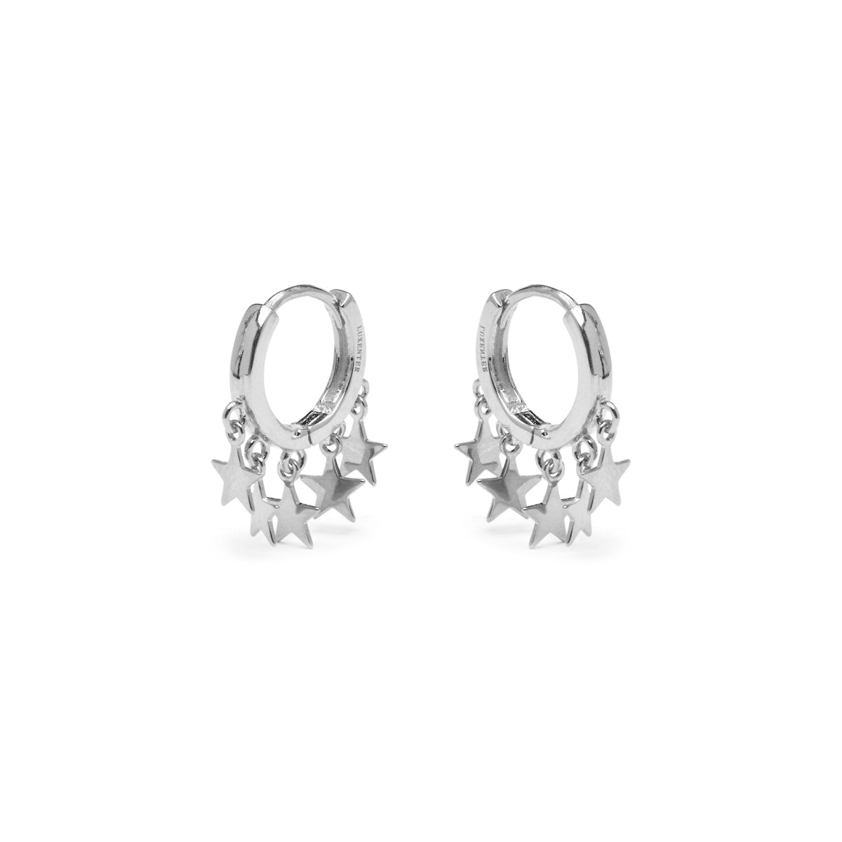 925 Sterling Silver Earrings with Rhodium Finish - Ruthcia
