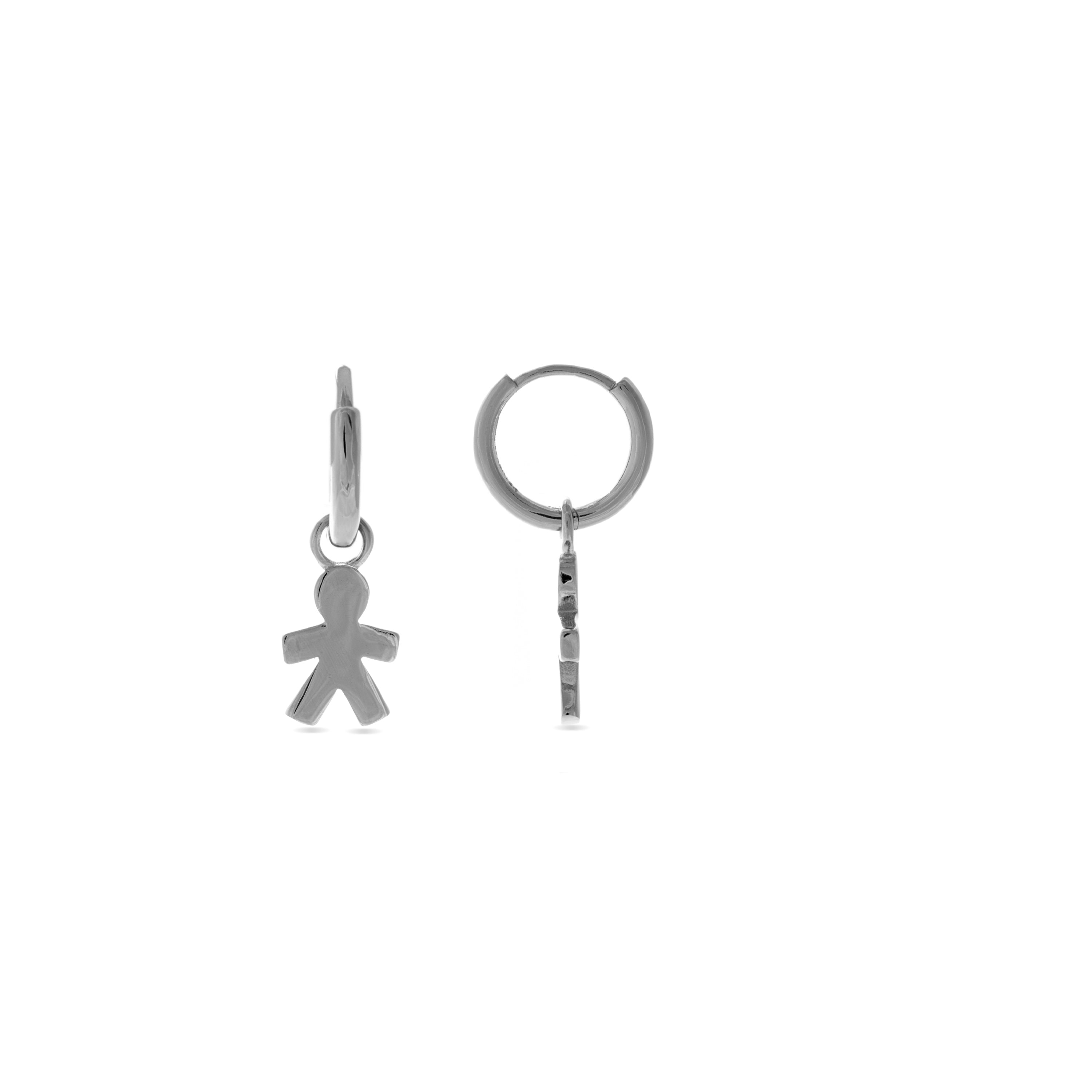 925 Sterling Silver Earrings with Rhodium Finish - Chaelthor