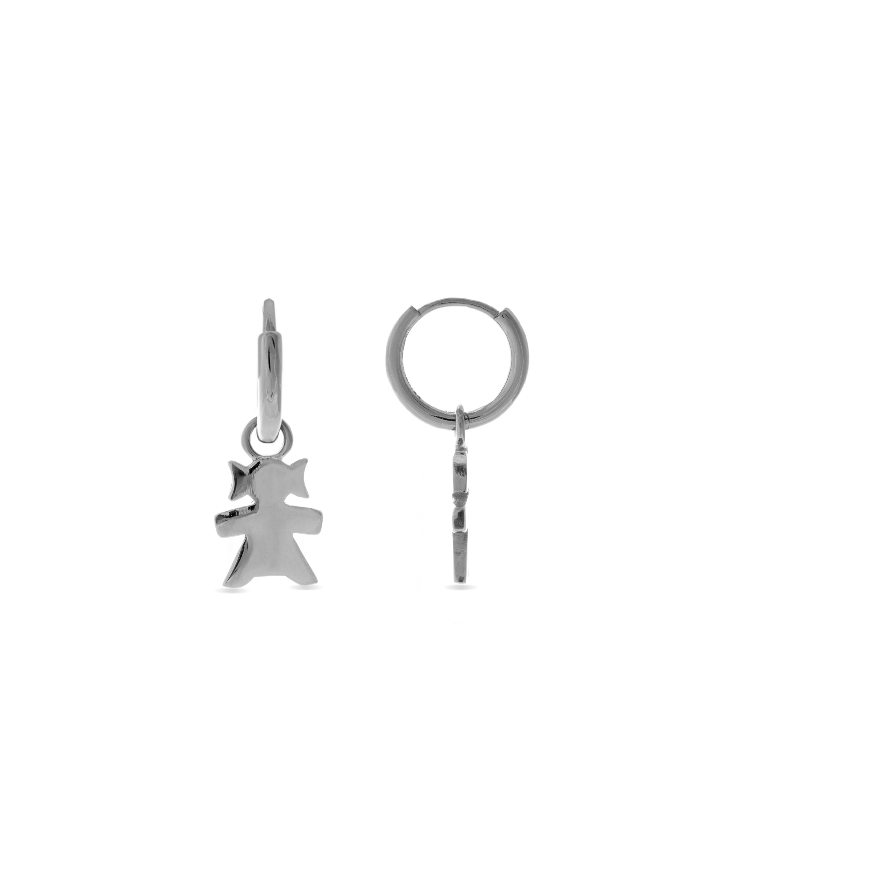 925 Sterling Silver Earrings with Rhodium Finish - Chaelthor