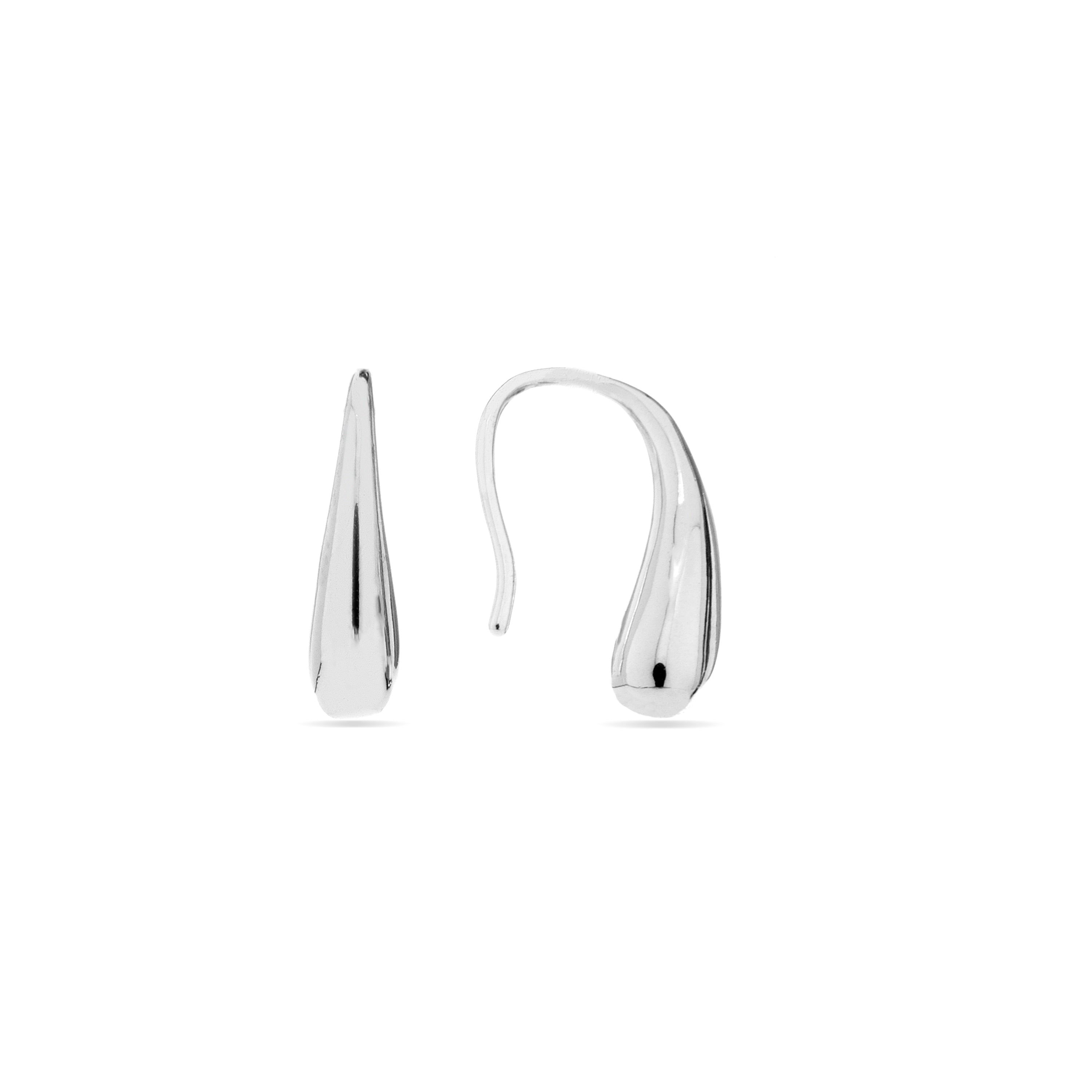 925 Sterling Silver Earrings with Rhodium Finish - Loskat