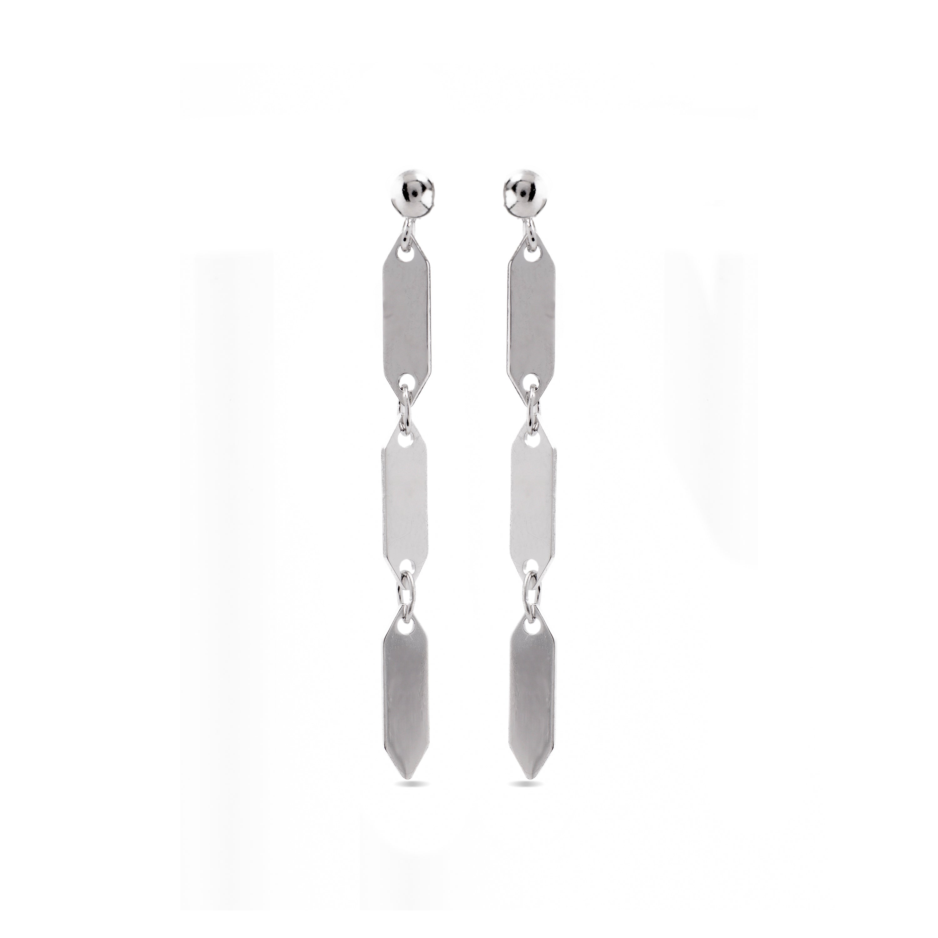 Pendientes de Plata de Ley 925 acabados en rodio - Lirrat