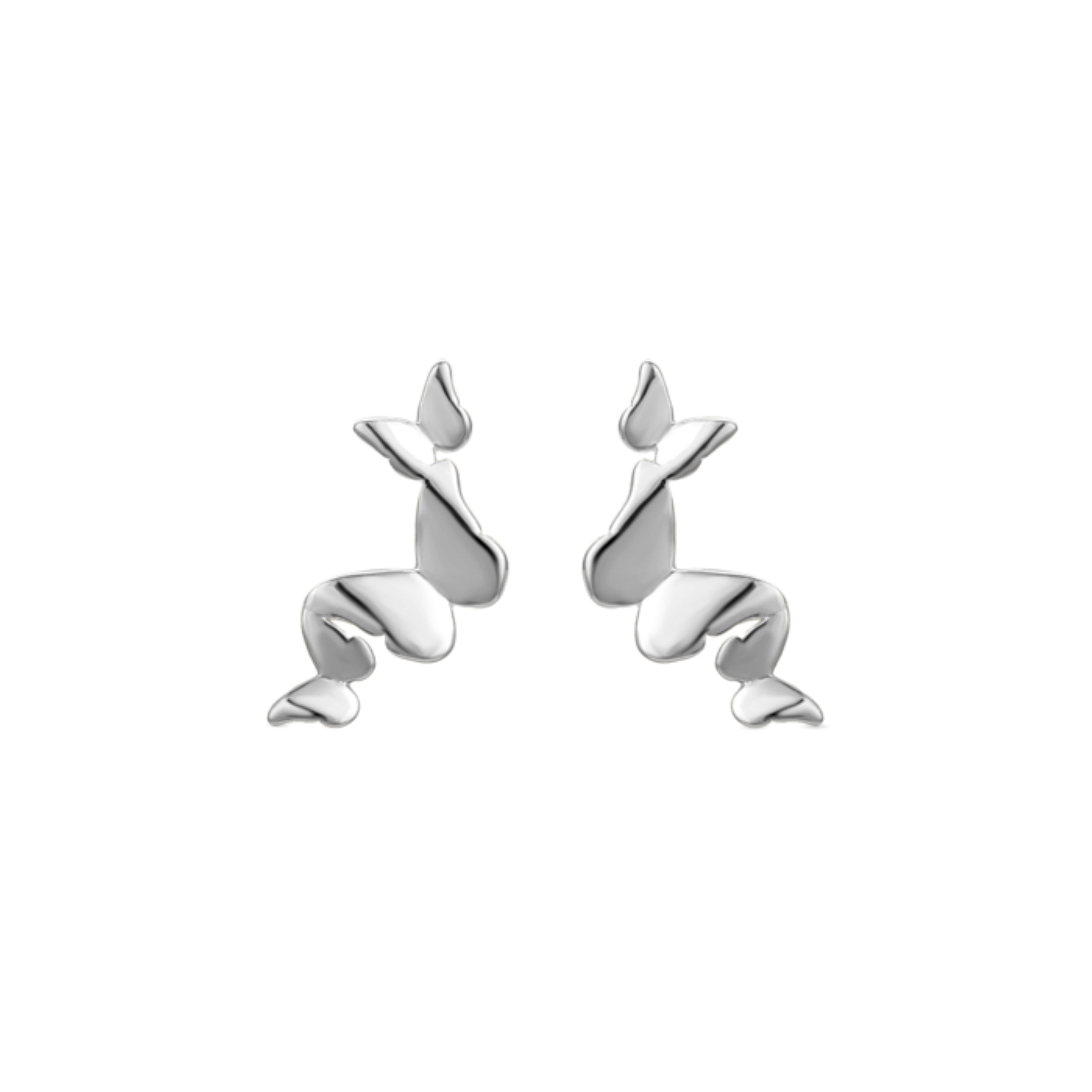925 Sterling Silver Earrings with Rhodium Finish - Vophia