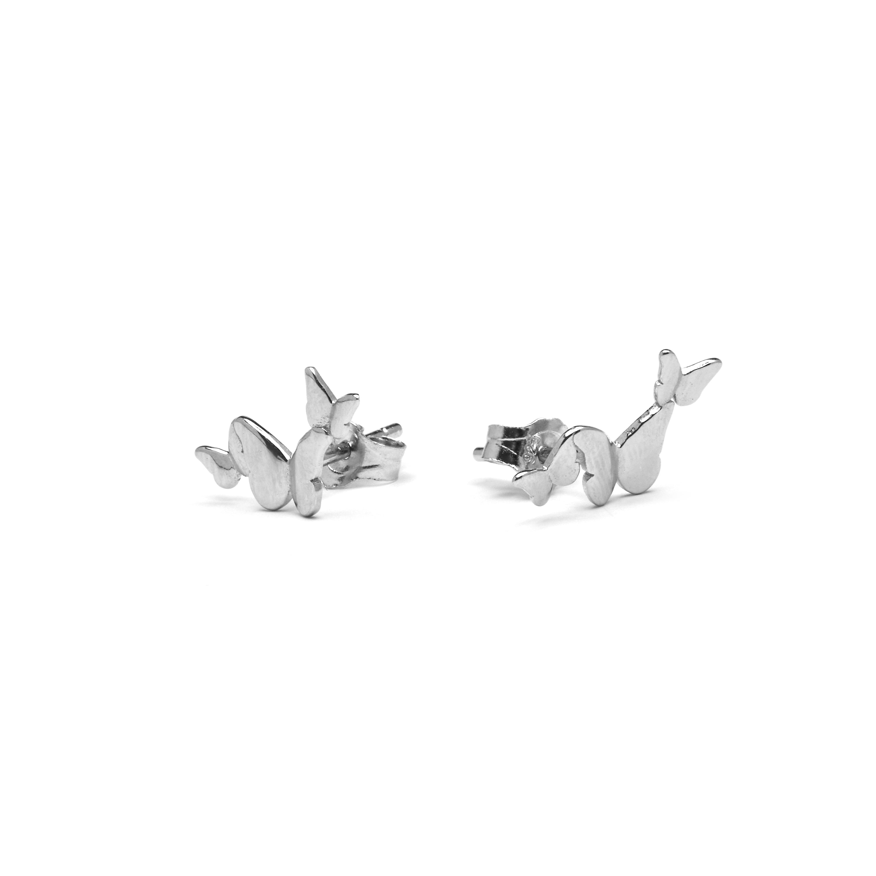 925 Sterling Silver Earrings with Rhodium Finish - Vophia