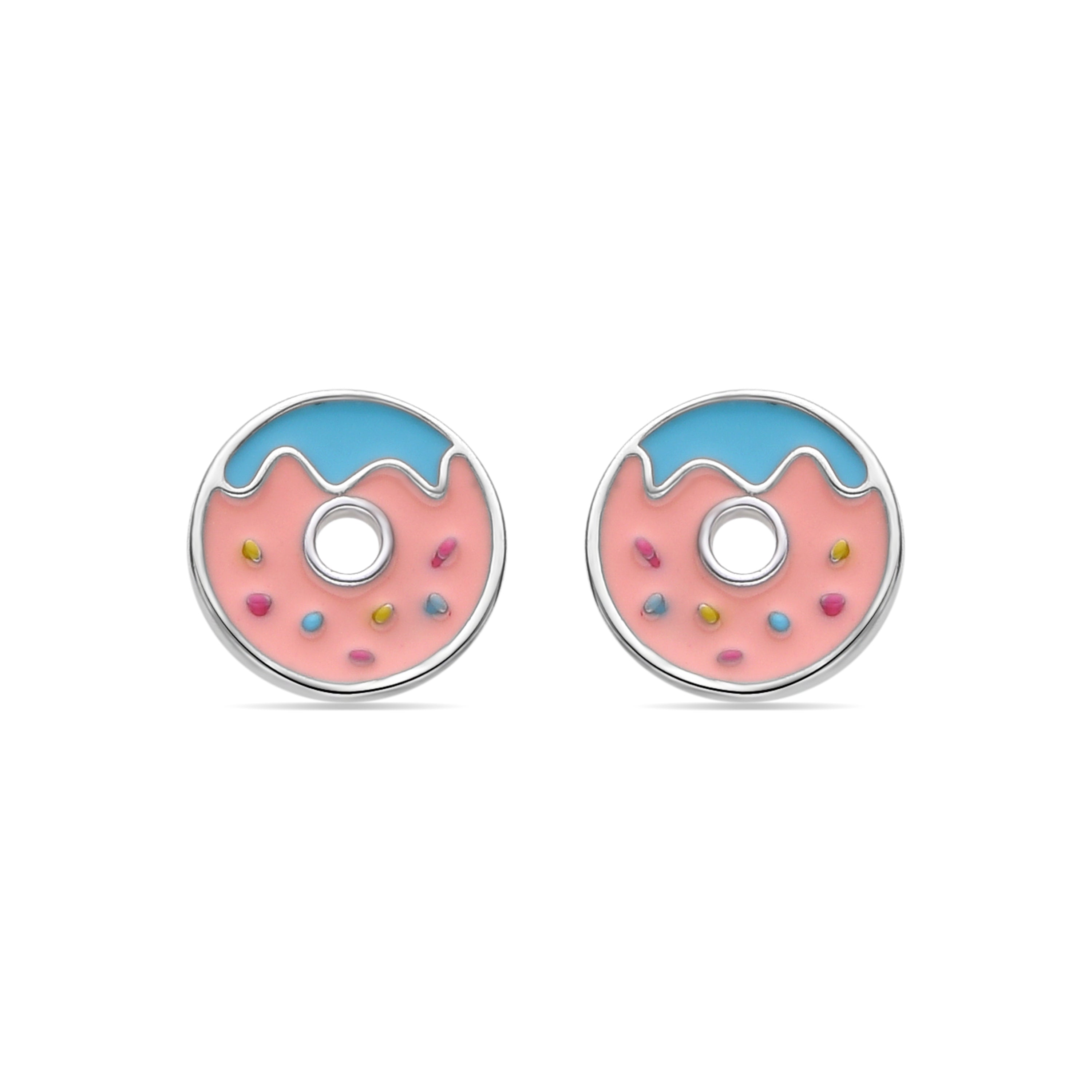925 Sterling Silver Earrings with Rhodium Finish - Aphi