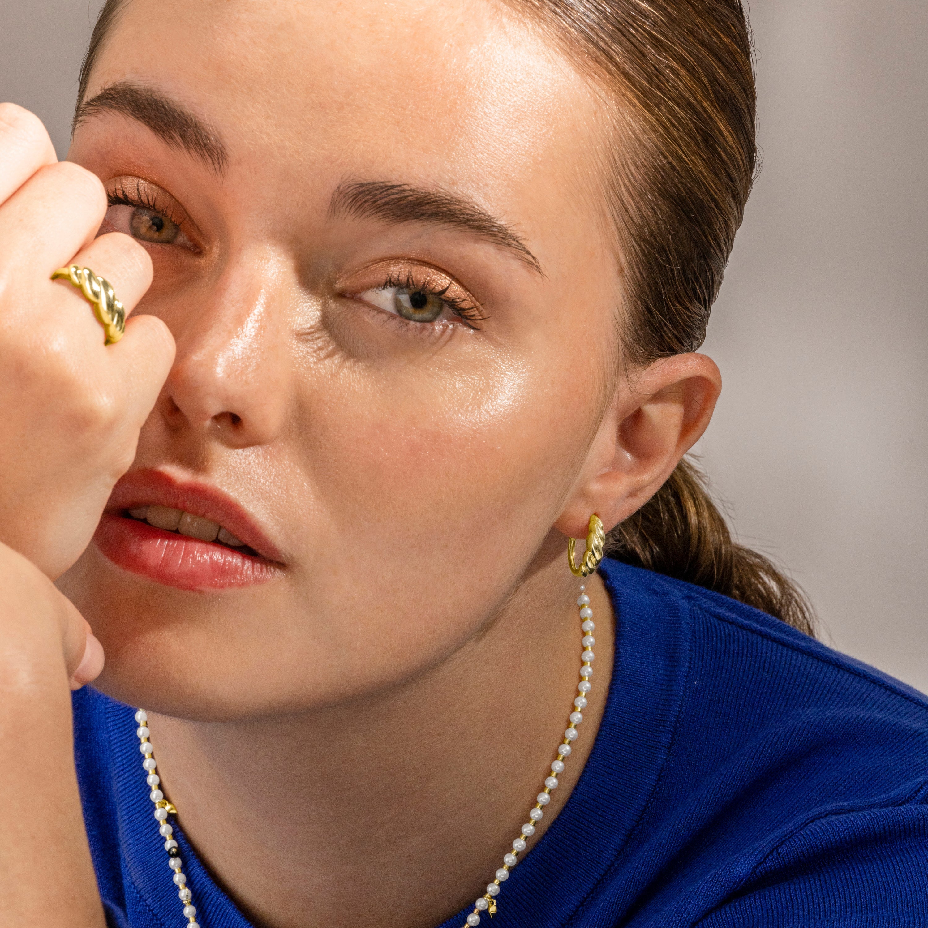 925 Sterling Silver Earrings with 18K Gold Finish - Gilsi