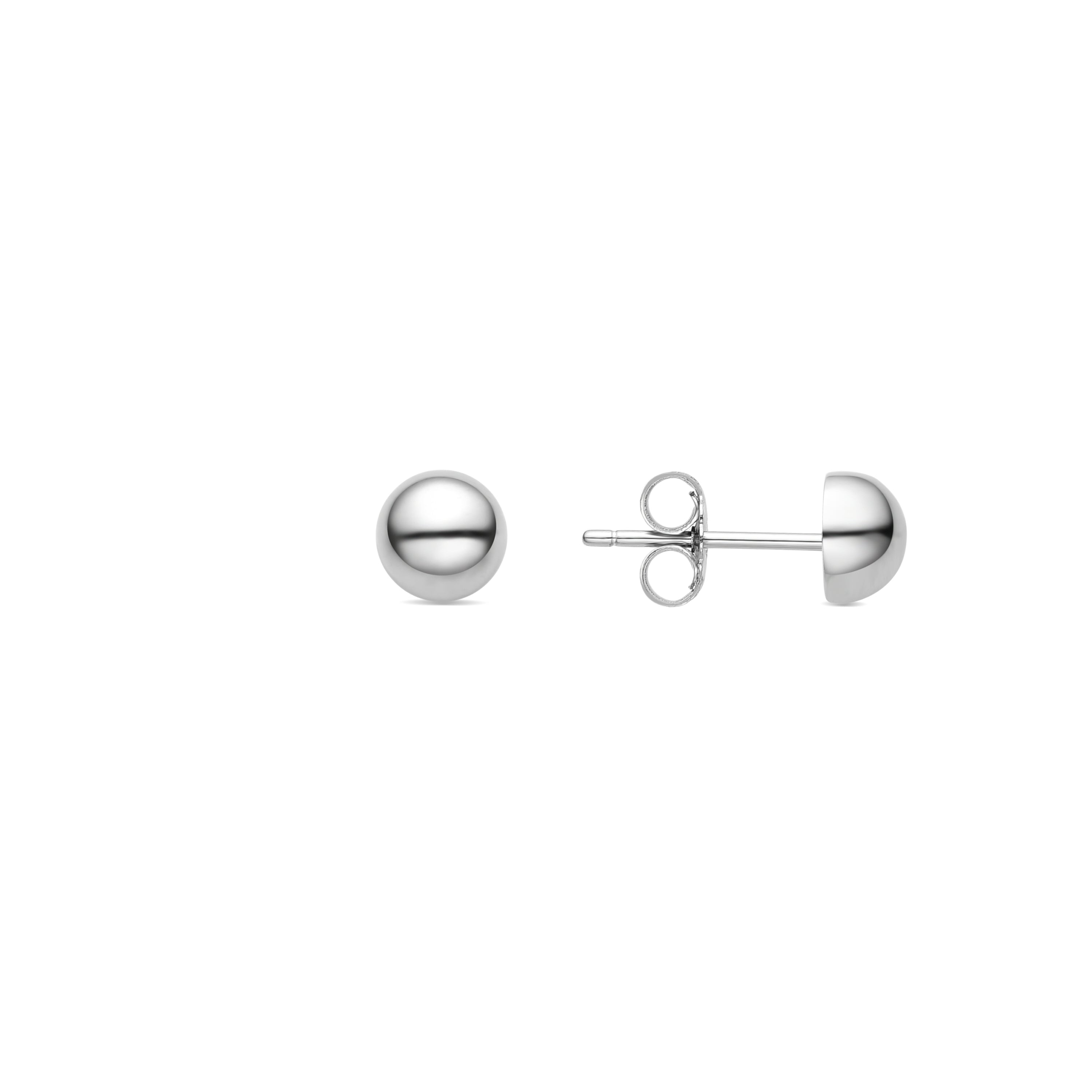 925 Sterling Silver Earrings with Rhodium Finish - Mosis
