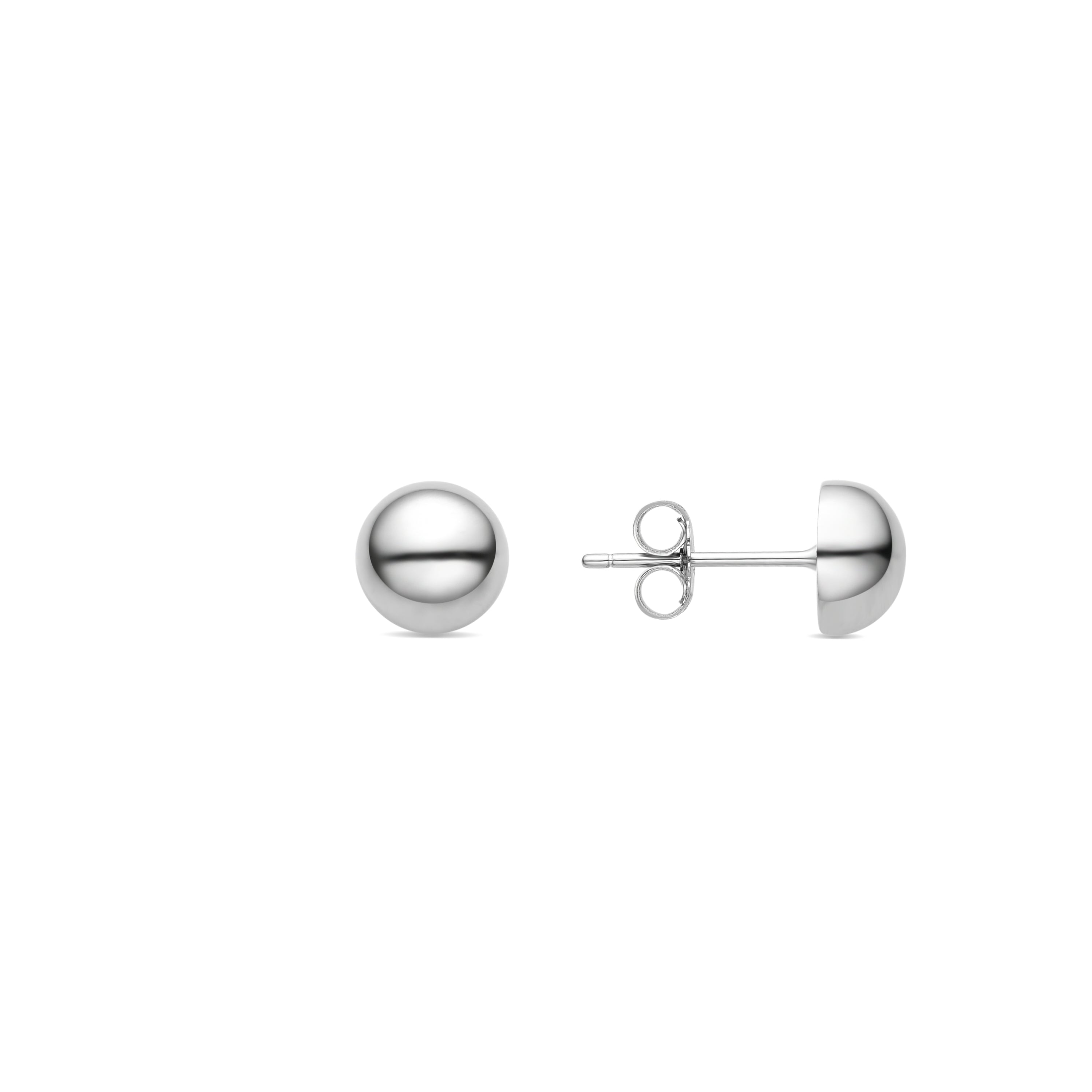 925 Sterling Silver Earrings with Rhodium Finish - Mosis