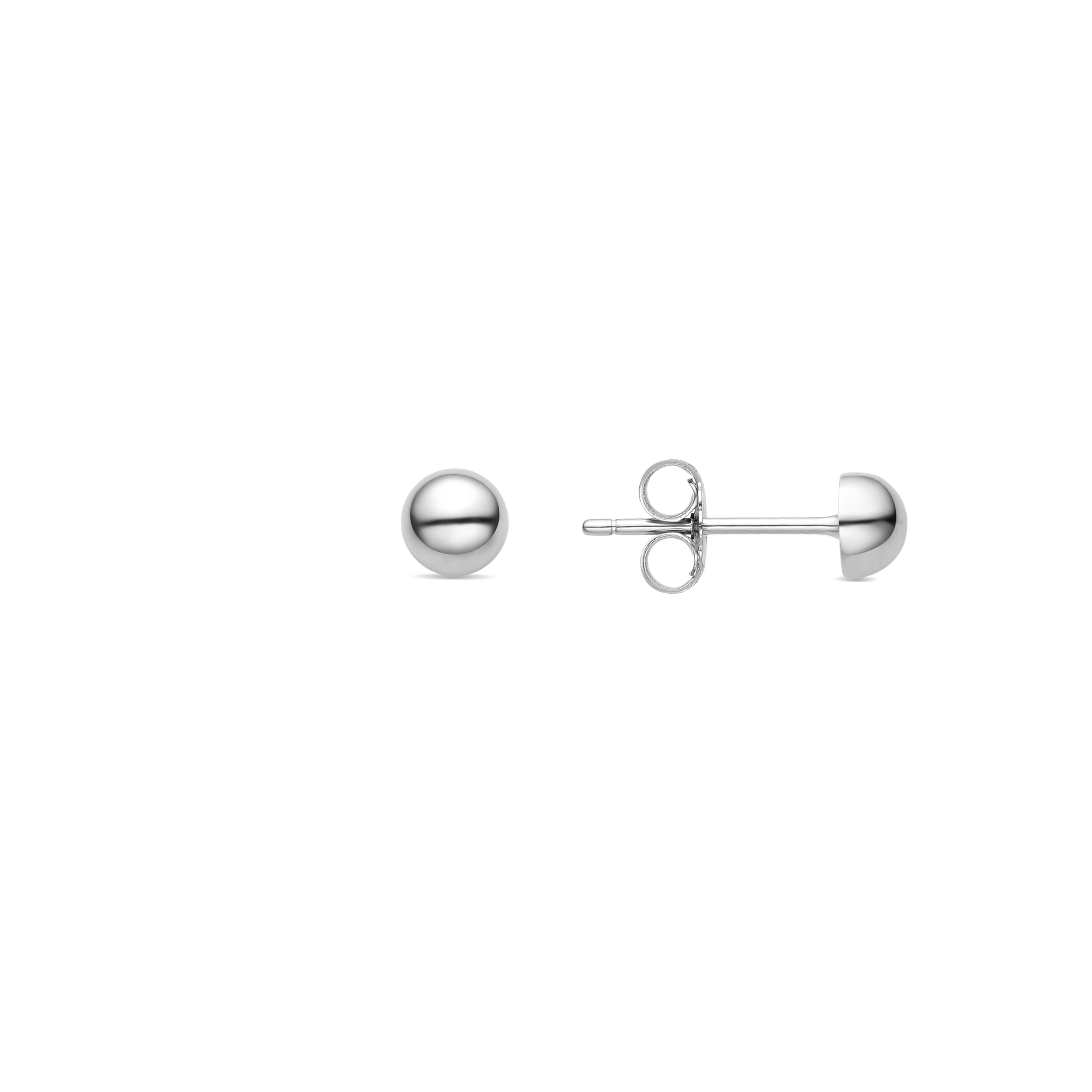 925 Sterling Silver Earrings with Rhodium Finish - Mosis