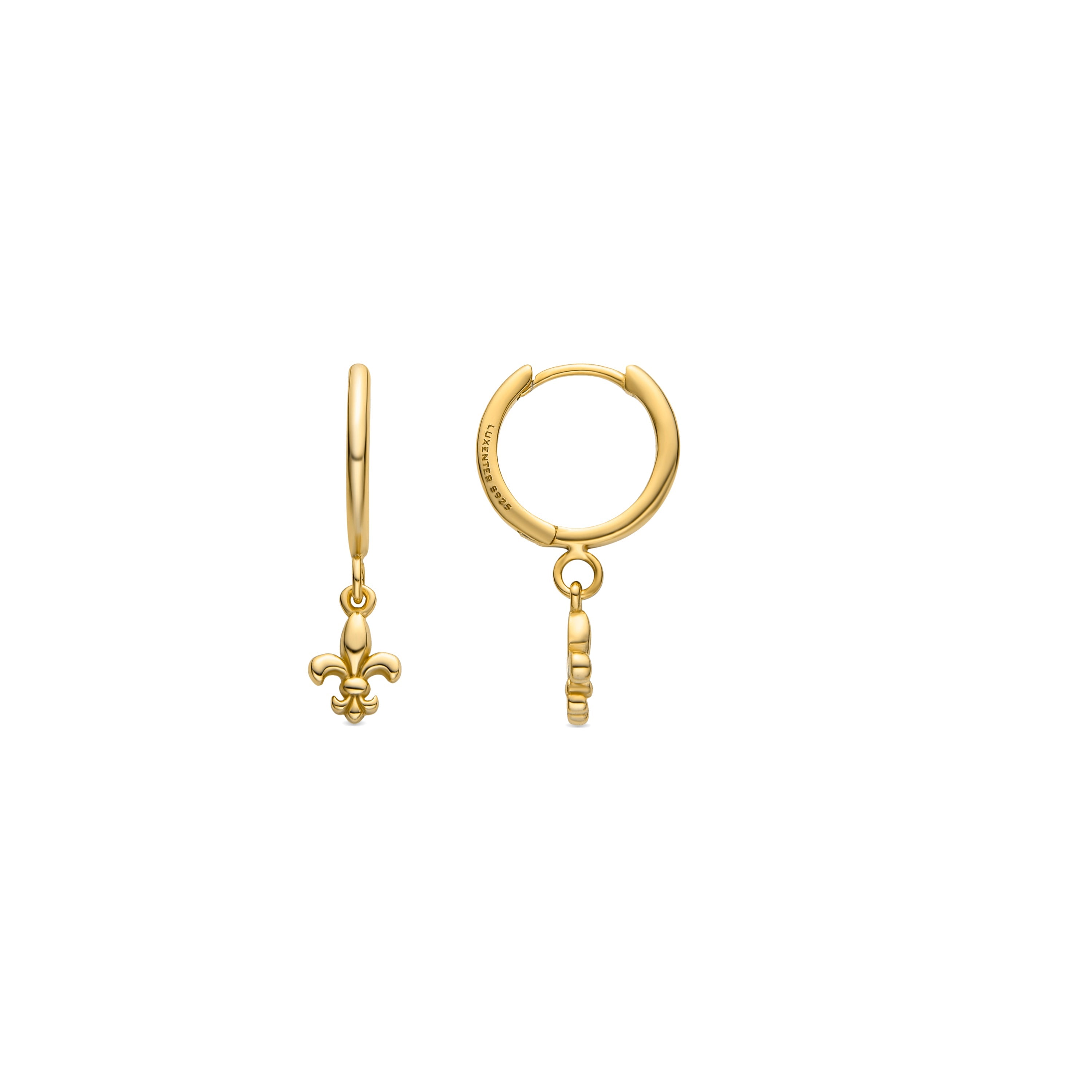 925 Sterling Silver Earrings with 18K Gold Finish - Atlo