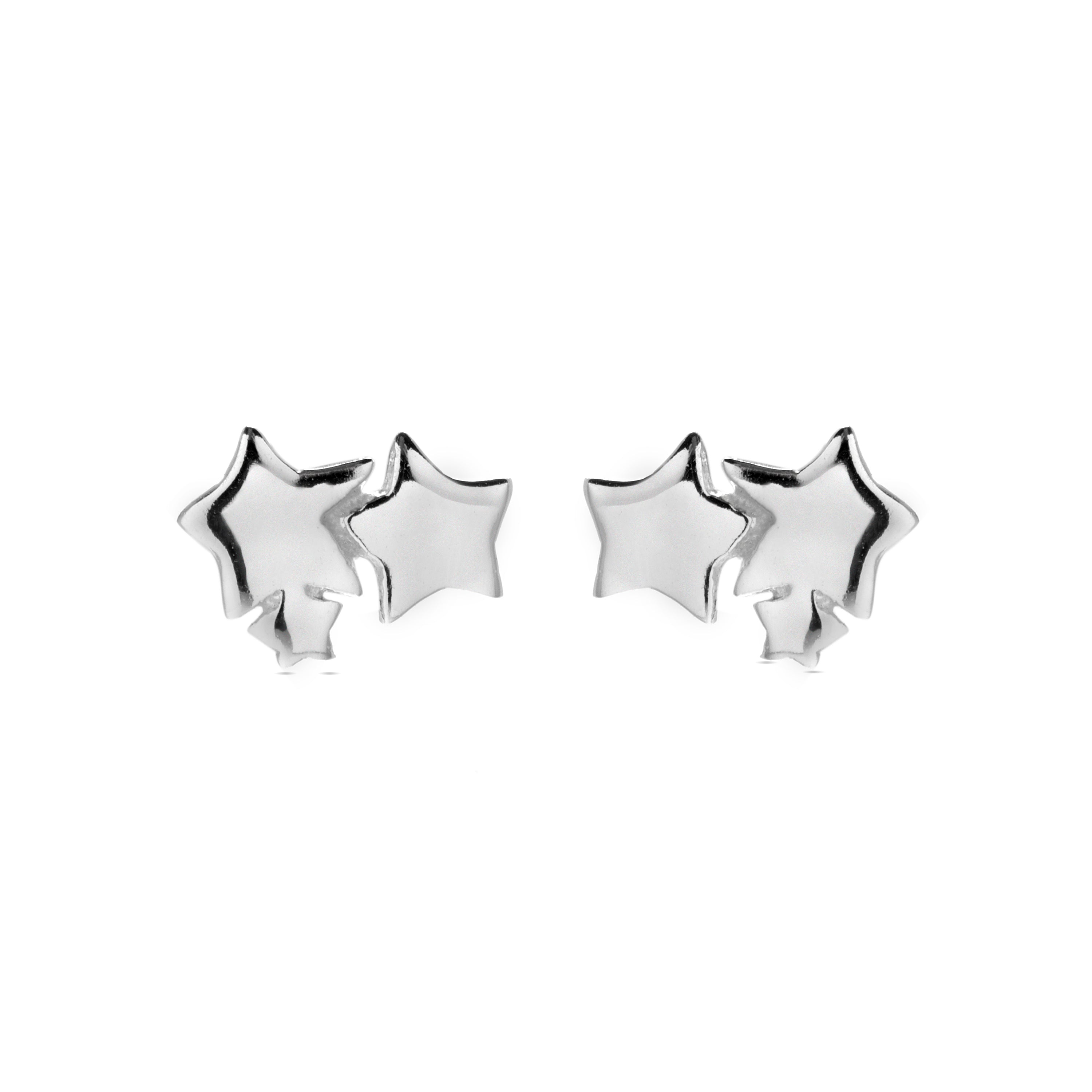 925 Sterling Silver Earrings with Rhodium Finish - Essential