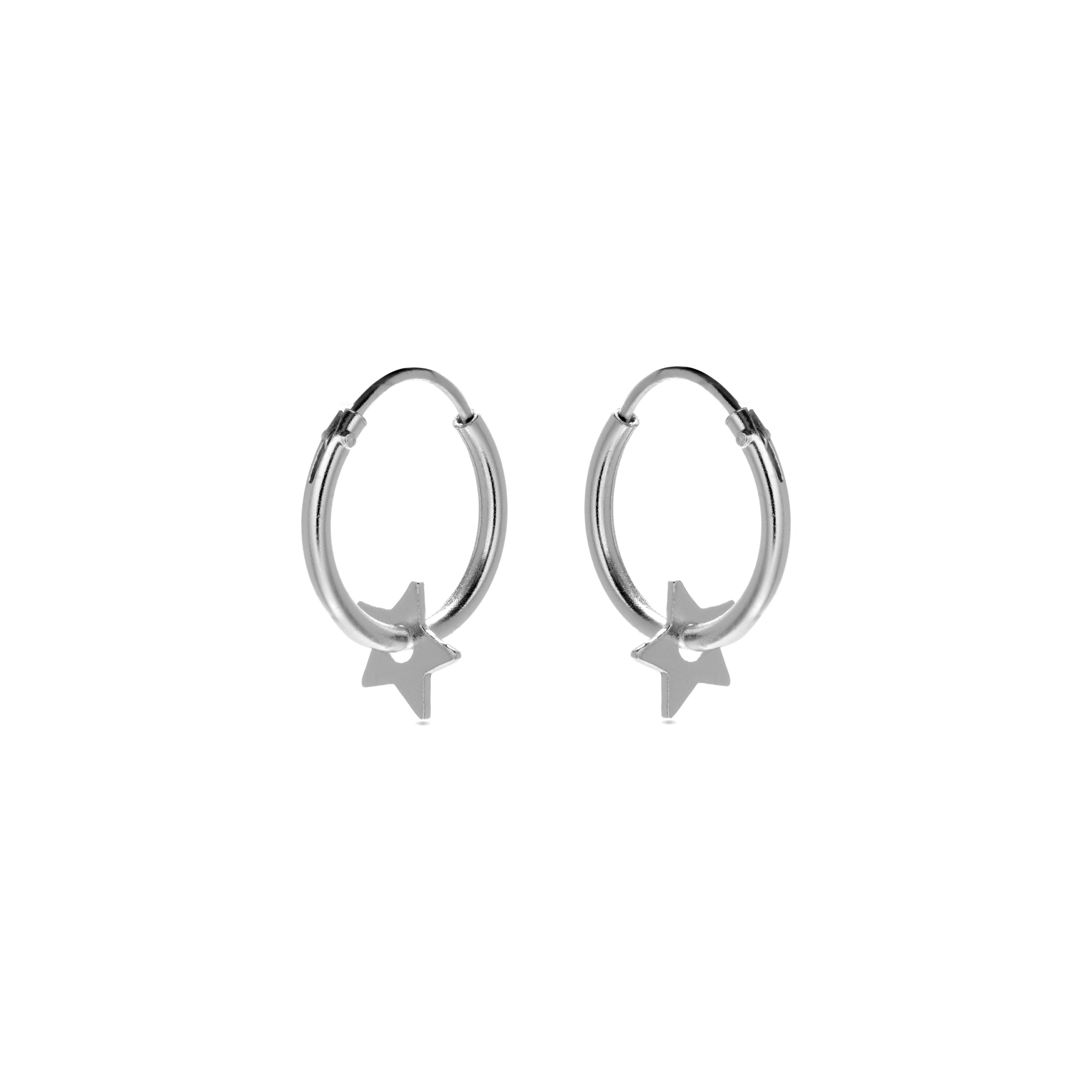 Pendientes de Plata de Ley 925 acabados en rodio - Essential