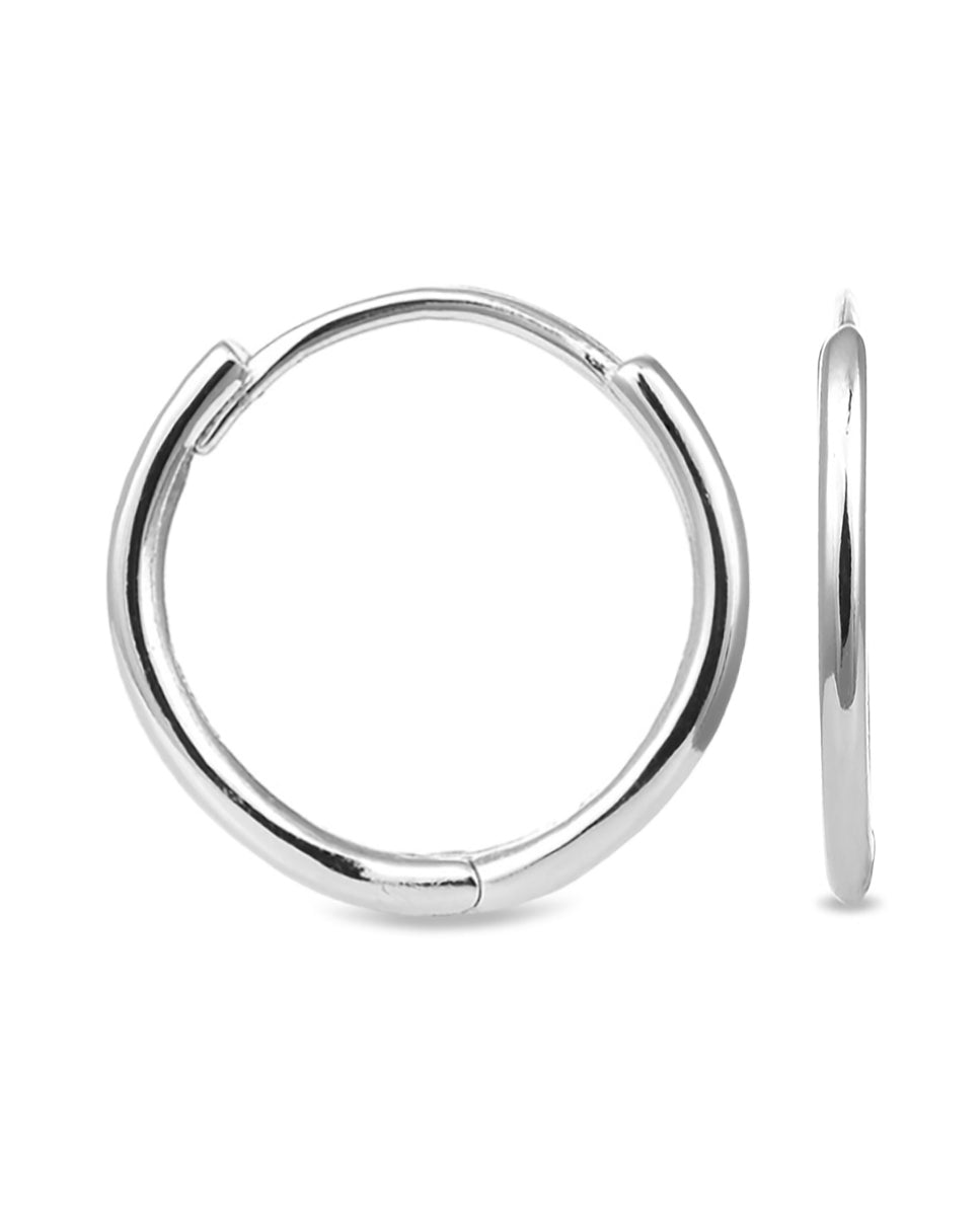 925 Sterling Silver Earrings with Rhodium Finish - Erwe