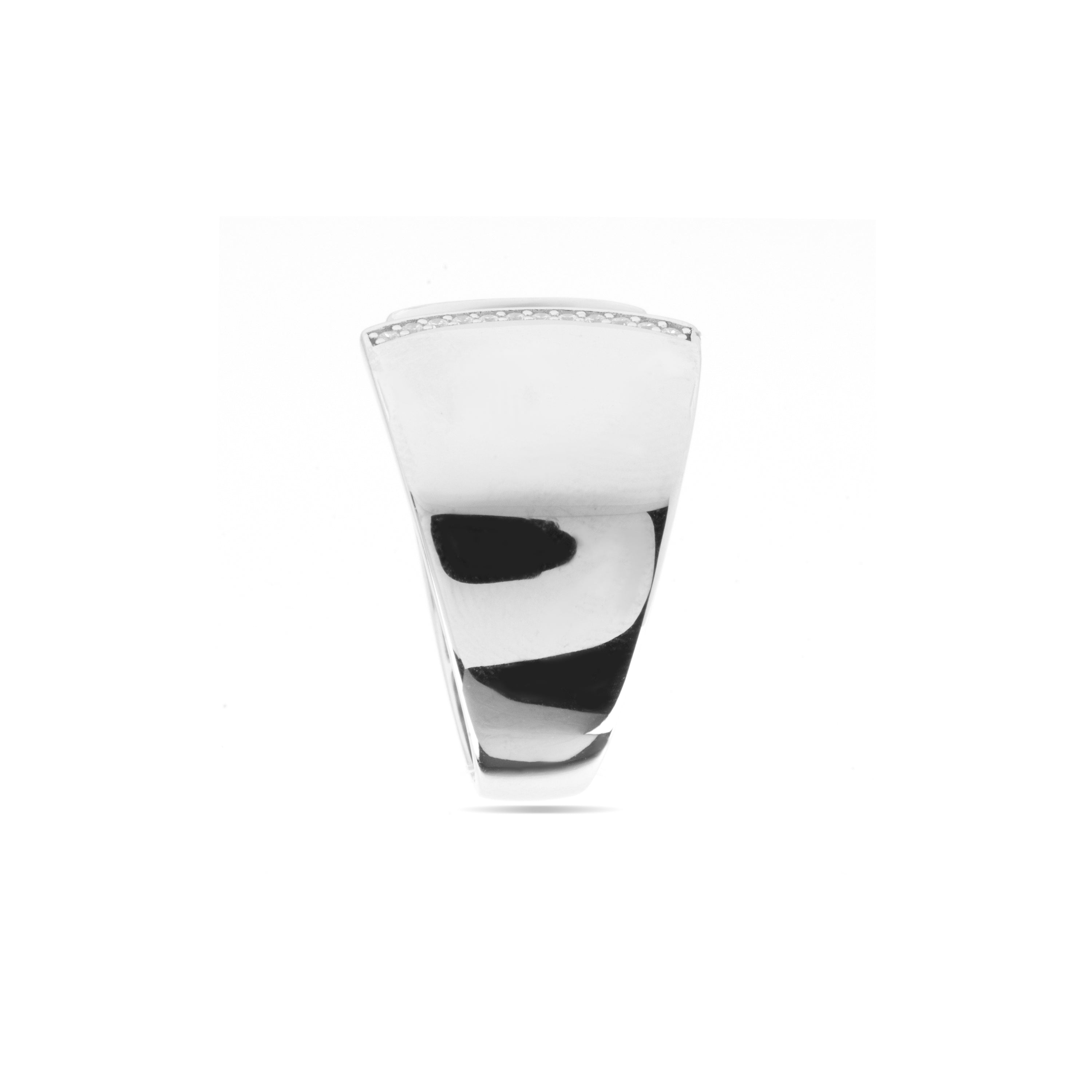 925 Sterling Silver Ring with Rhodium Finish - Kensi