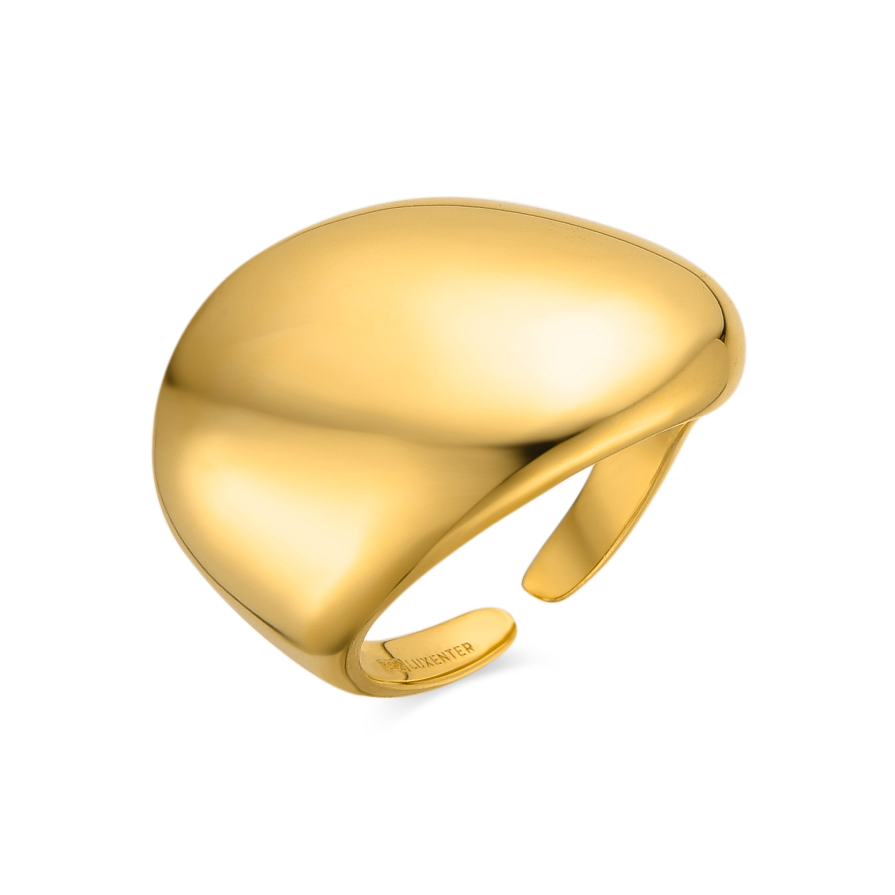 Anillo de Plata de Ley 925 acabado oro amarillo de 18k - Suo