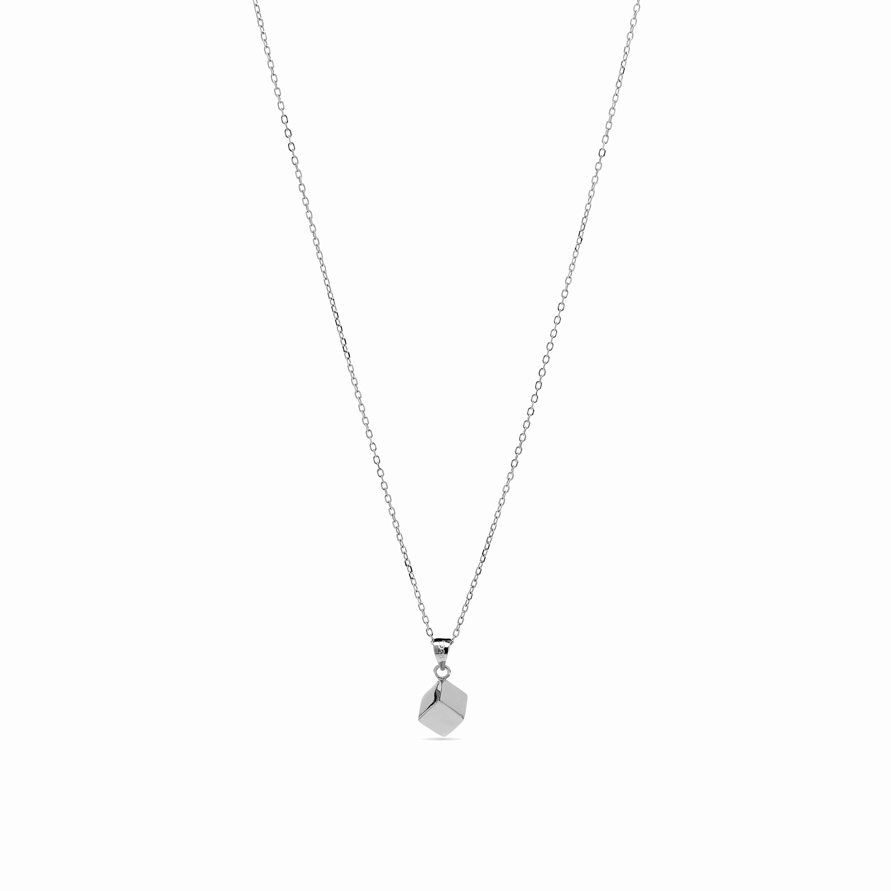 925 Sterling Silver Necklace with Rhodium Finish - Yedia