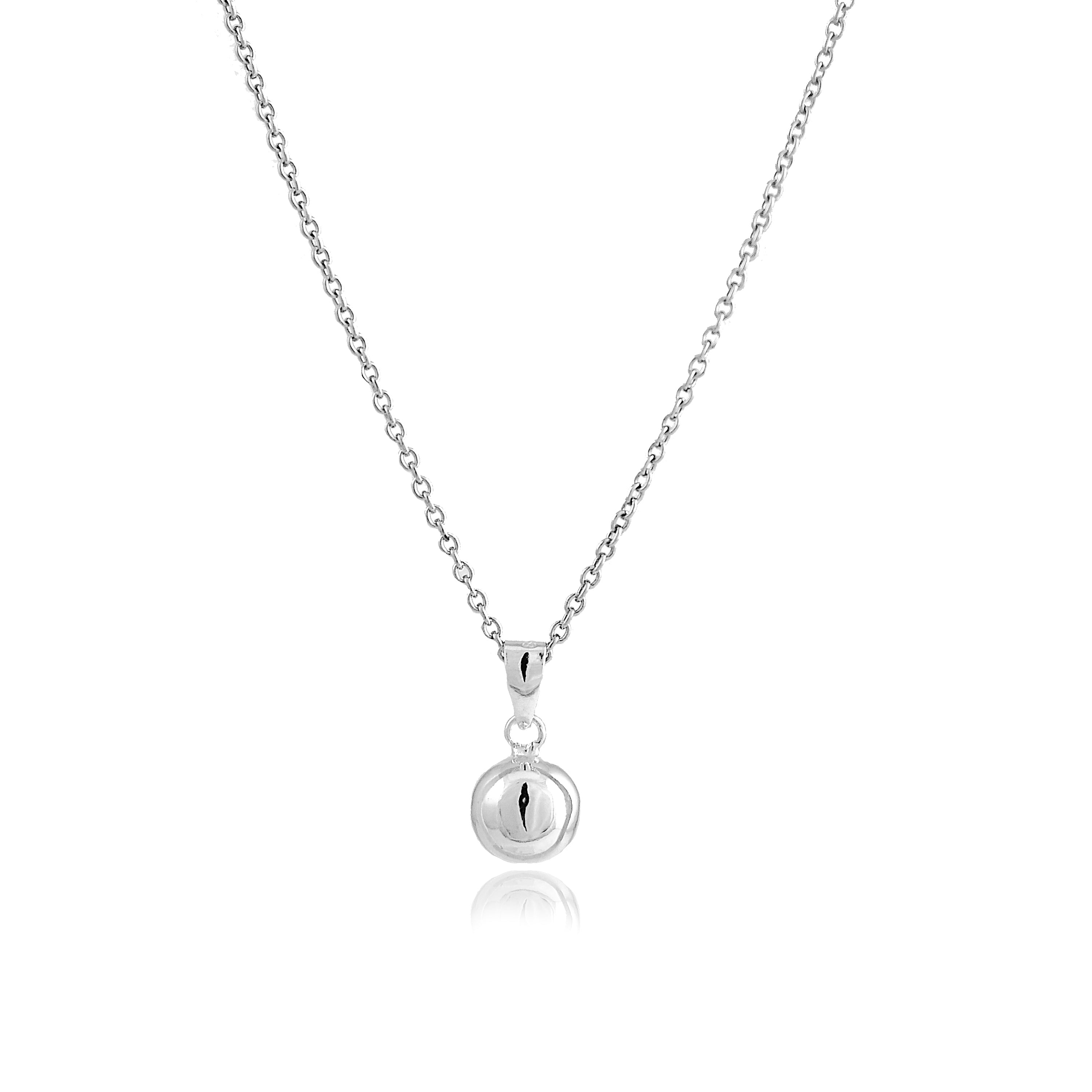 925 Sterling Silver Necklace with Rhodium Finish - Yedia