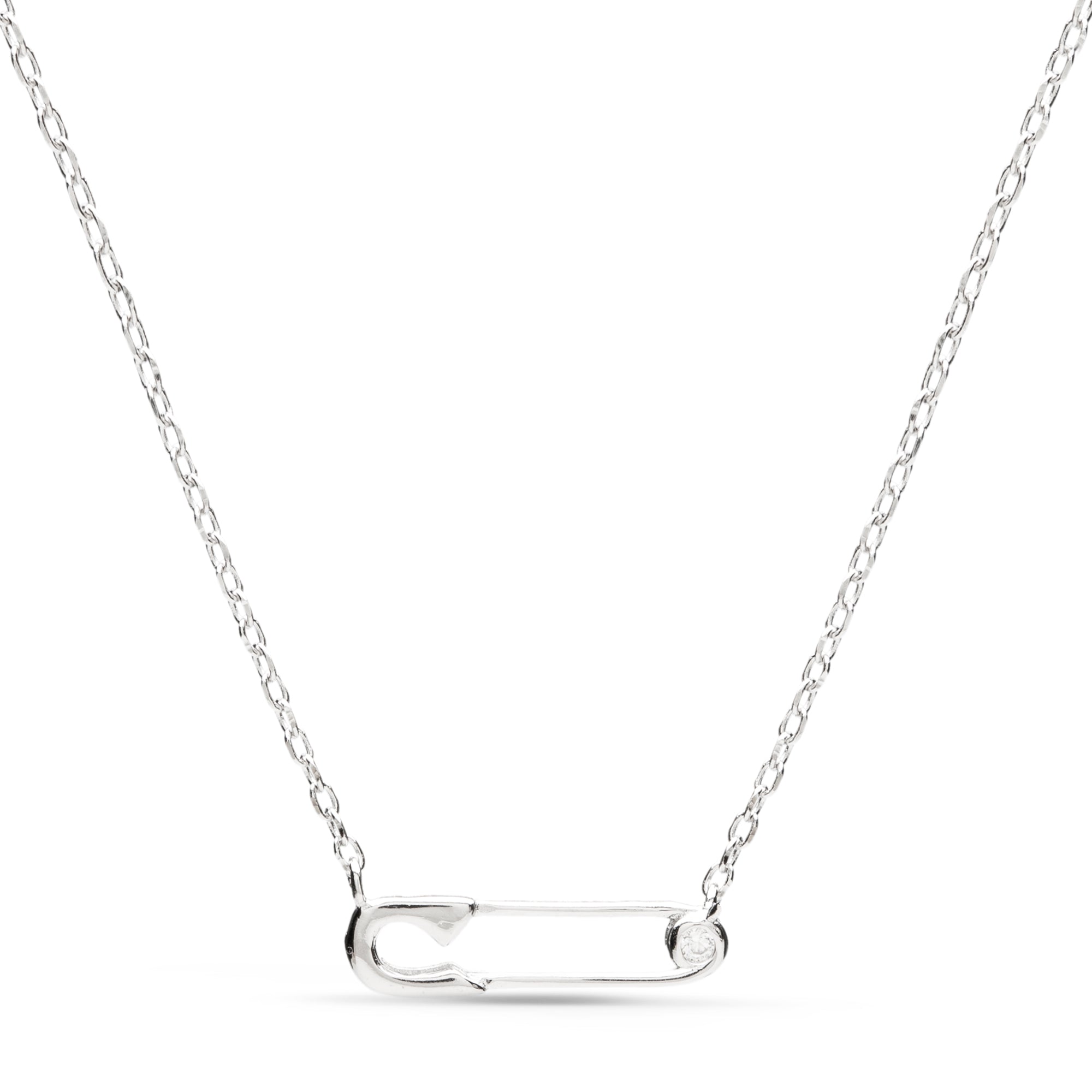 925 Sterling Silver Necklace with Rhodium Finish - Unmissable