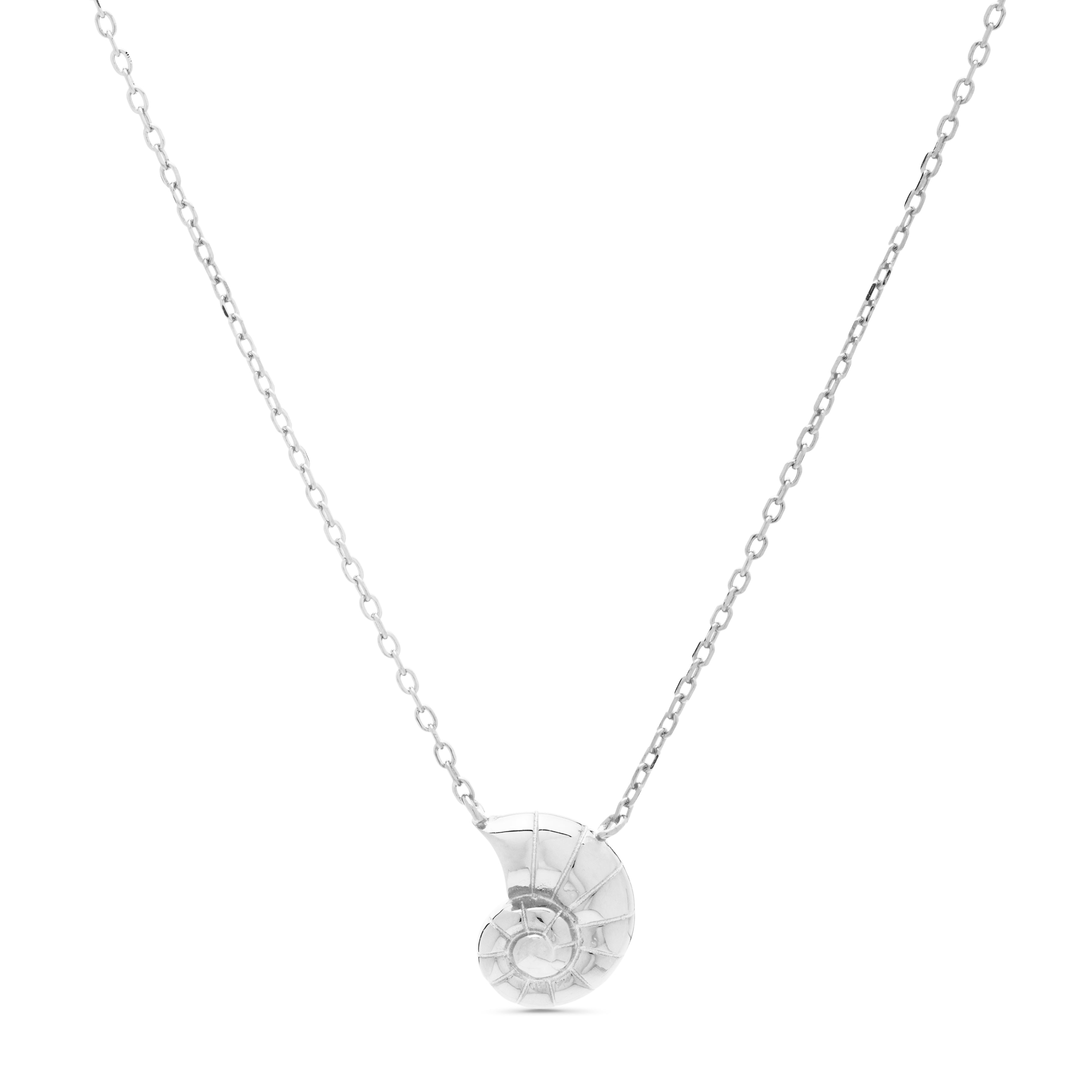 925 Sterling Silver Necklace with Rhodium Finish - Terman