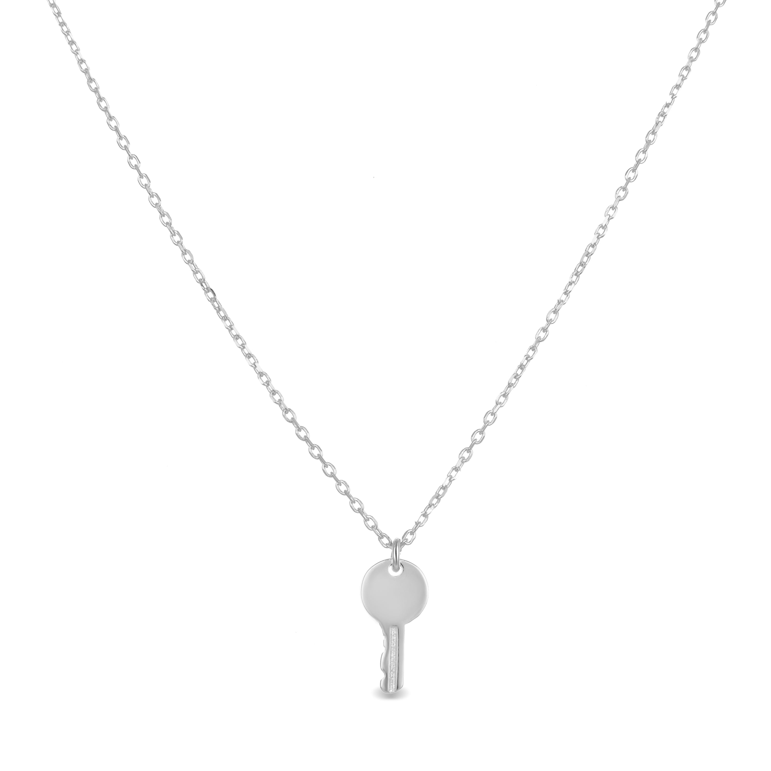 925 Sterling Silver Necklace with Rhodium Finish - Dikar