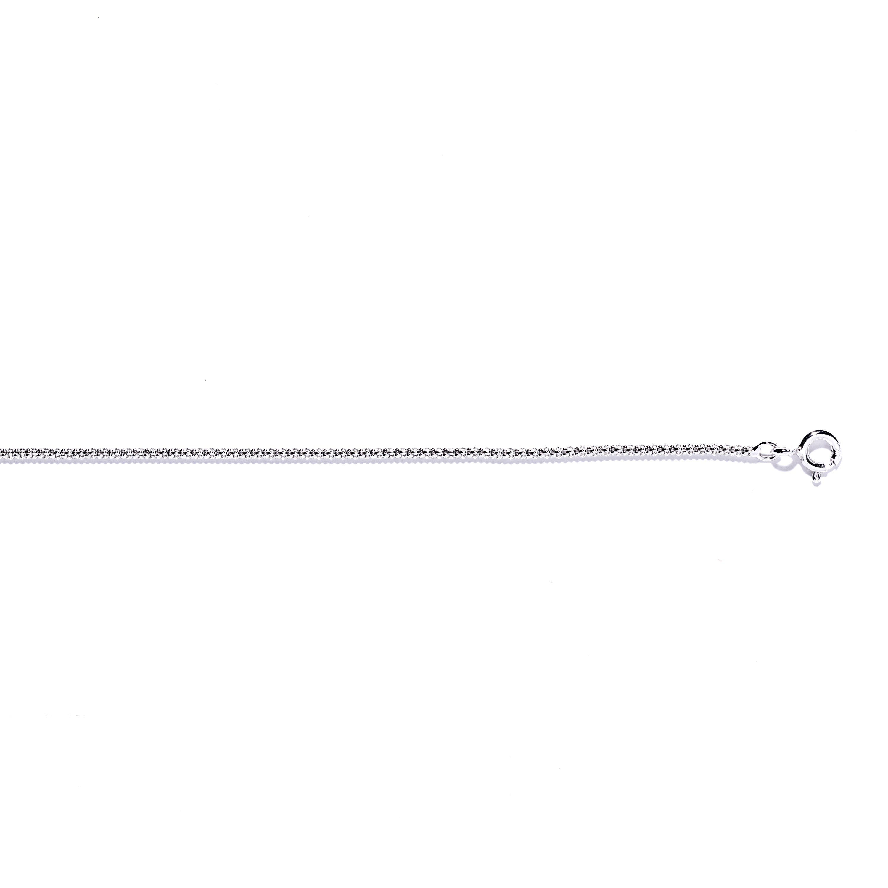 925 Sterling Silver Necklace with Rhodium Finish - Nursis
