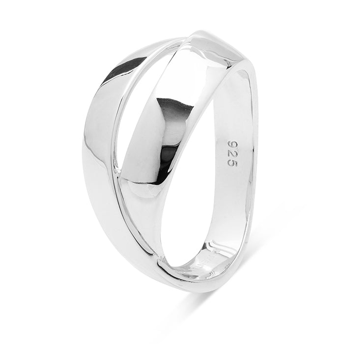 925 Sterling Silver Ring with Rhodium Finish - Lackim