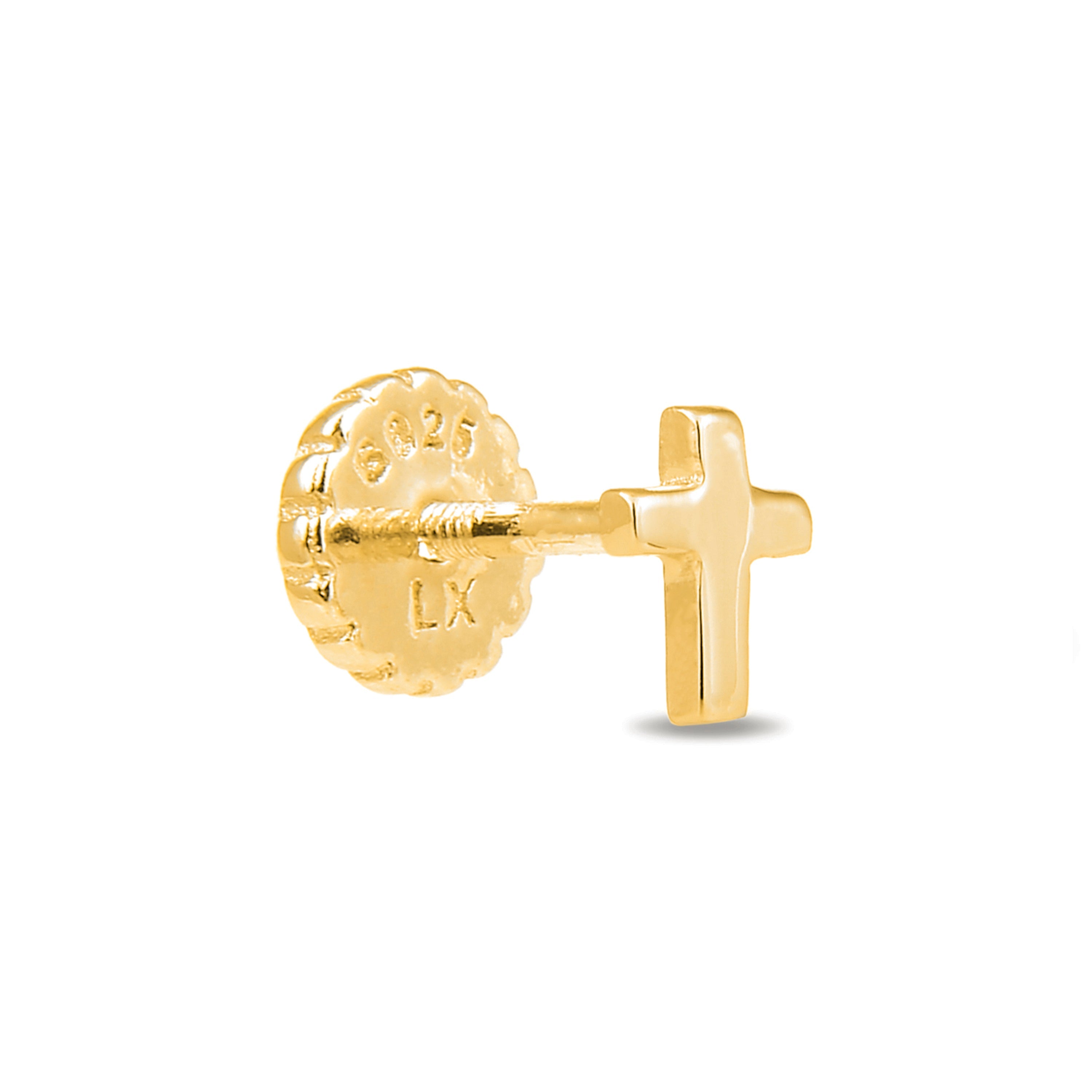 Piercing de Plata de Ley 925 acabado en oro amarillo 18K - Trira