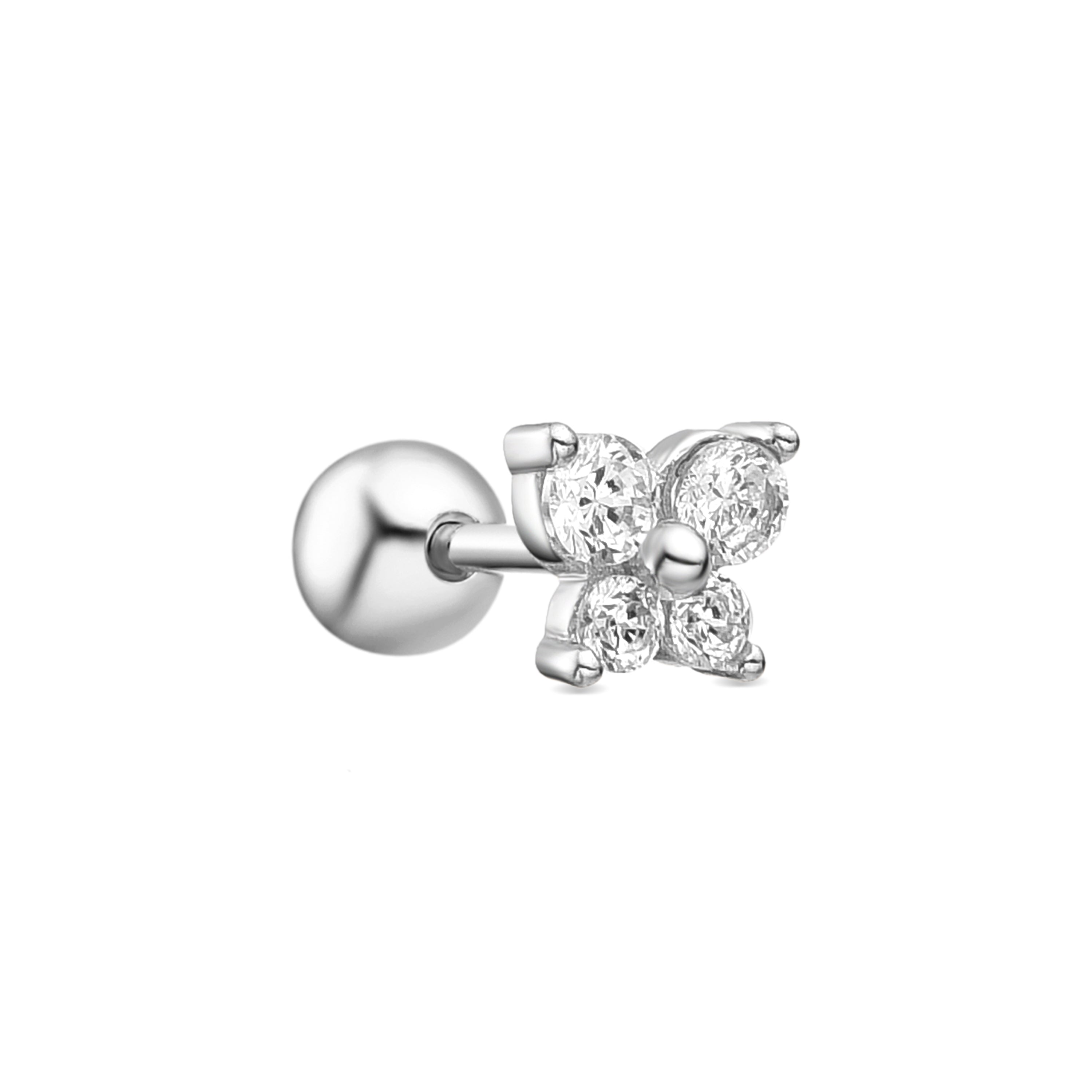 925 Sterling Silver Piercing Rhodium Finish - Udra
