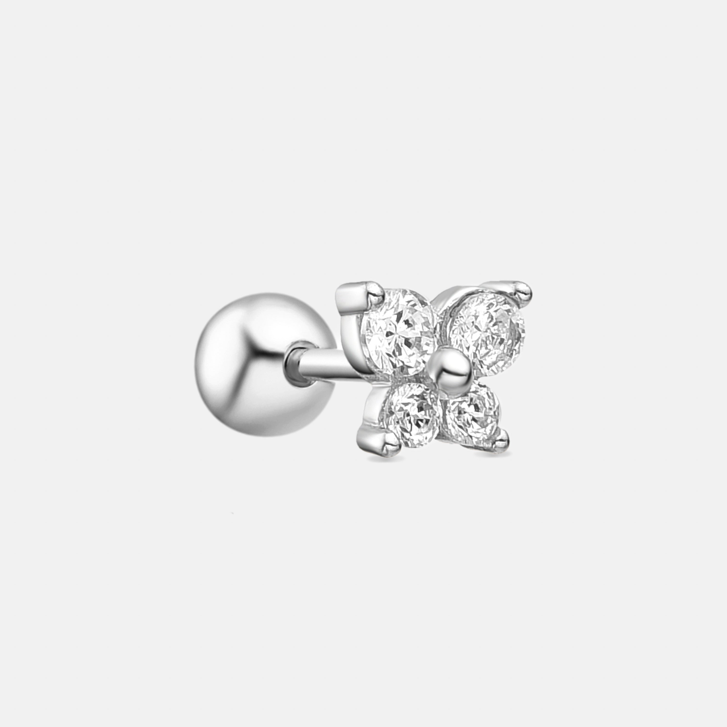 925 Sterling Silver Piercing Rhodium Finish - Udra