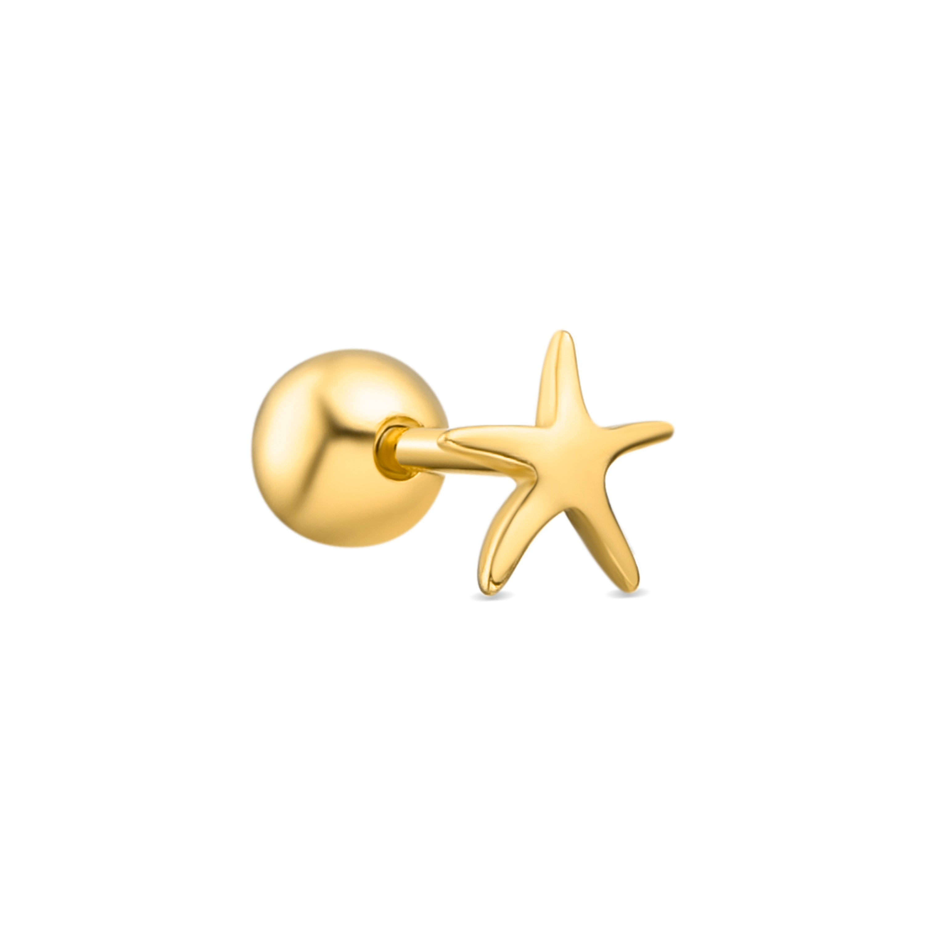 925 Sterling Silver Piercing 18K Gold Finish - Tancol