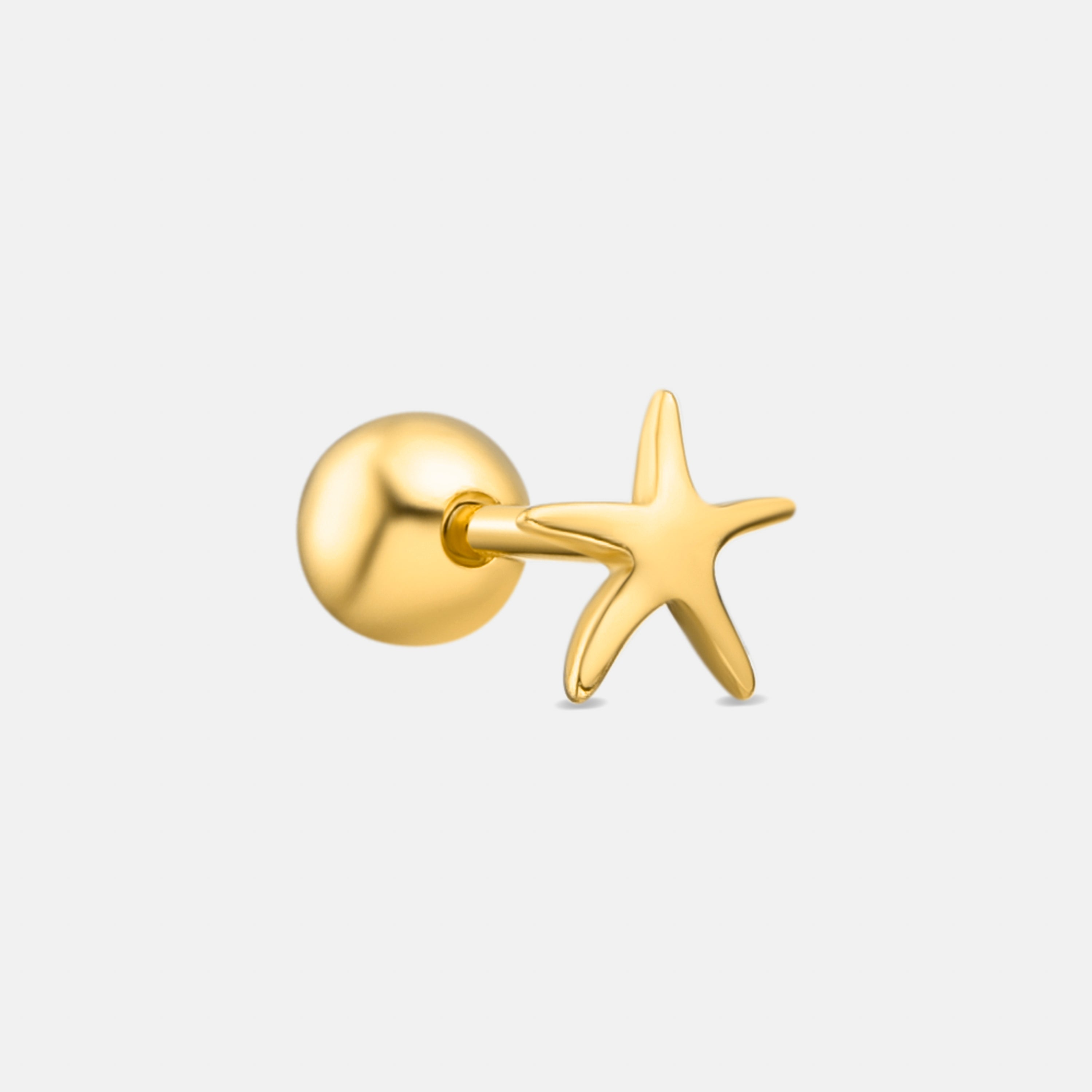 925 Sterling Silver Piercing 18K Gold Finish - Tancol