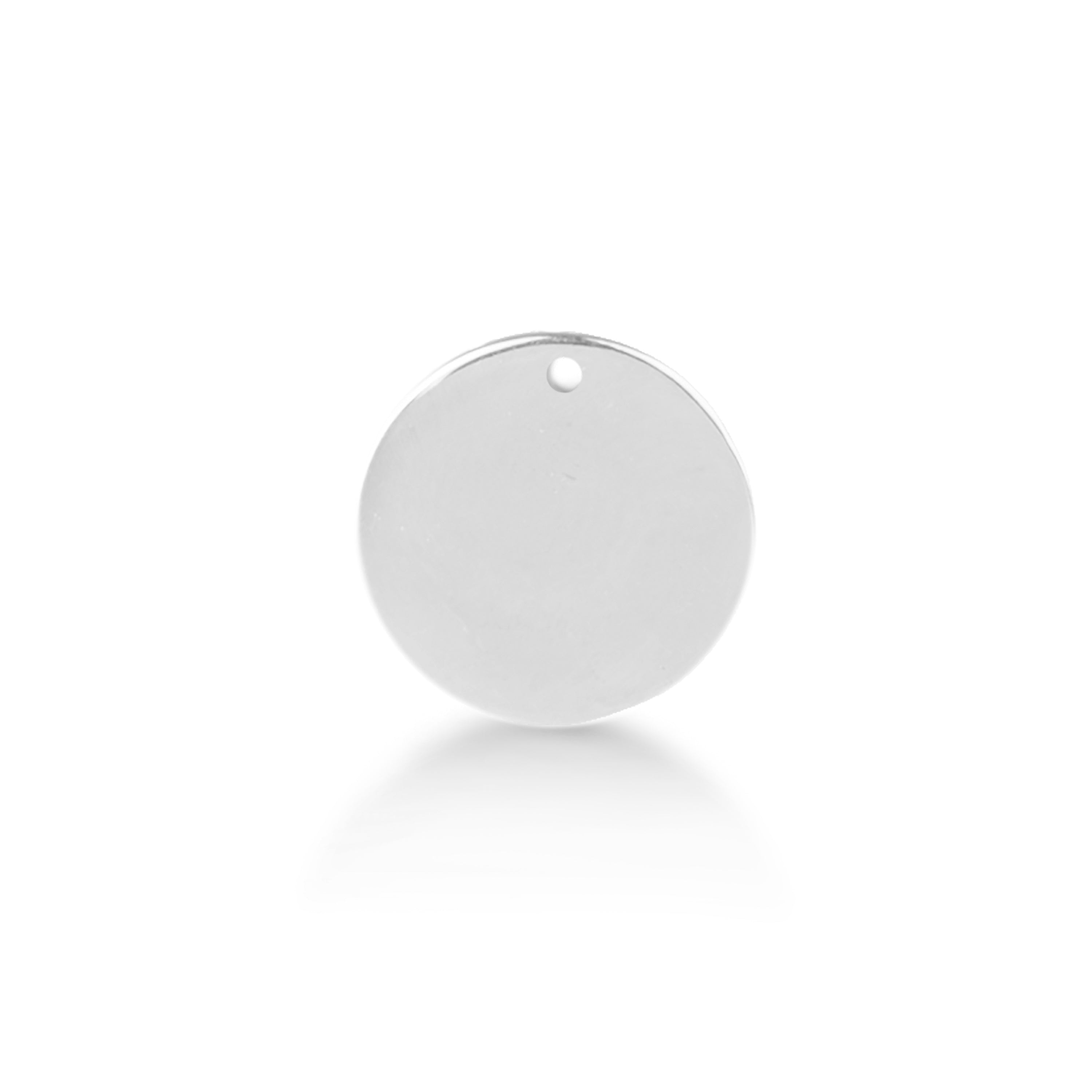 925 Sterling Silver Pendant with Rhodium Finish - Ring
