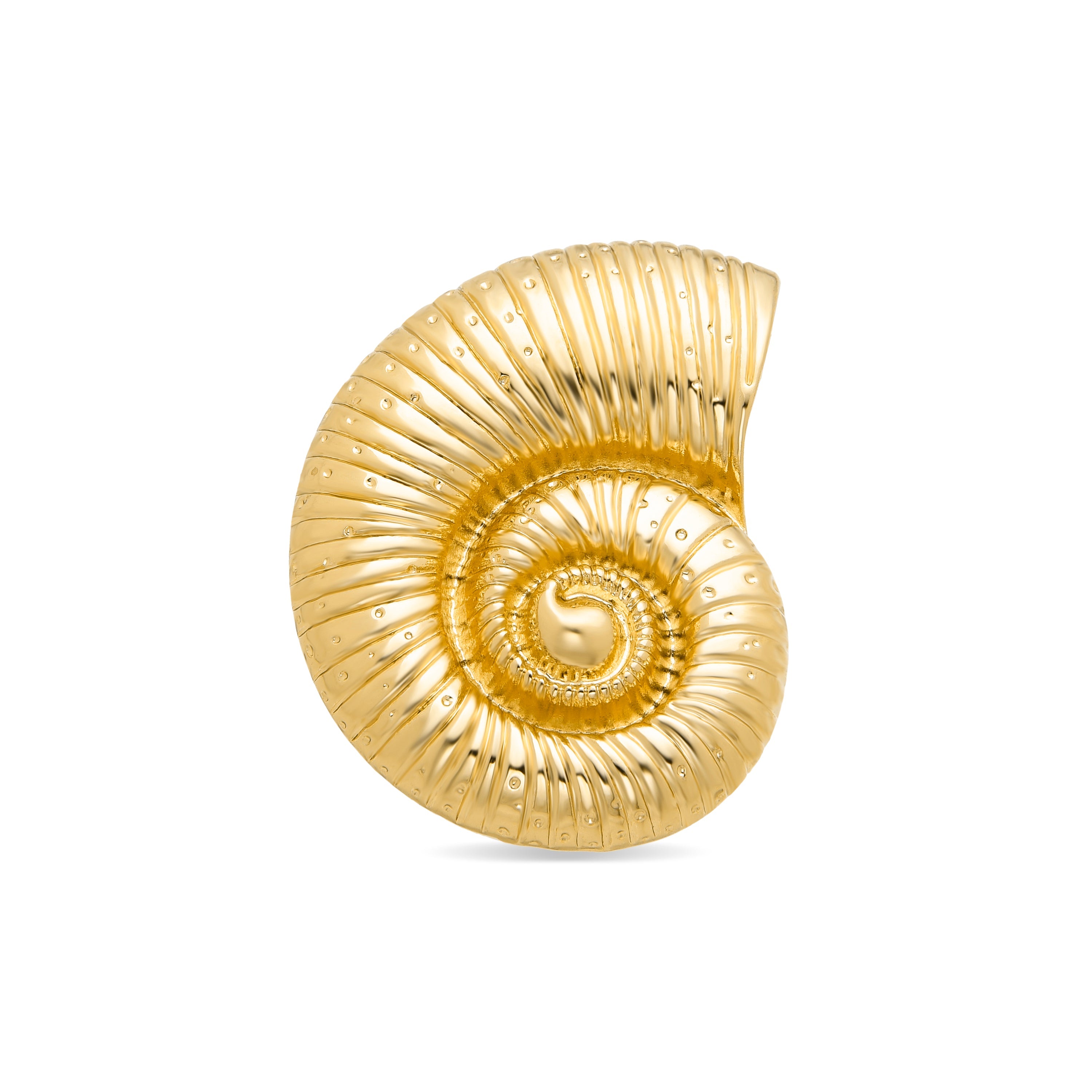 Brooch finished in 18K yellow gold - Snail