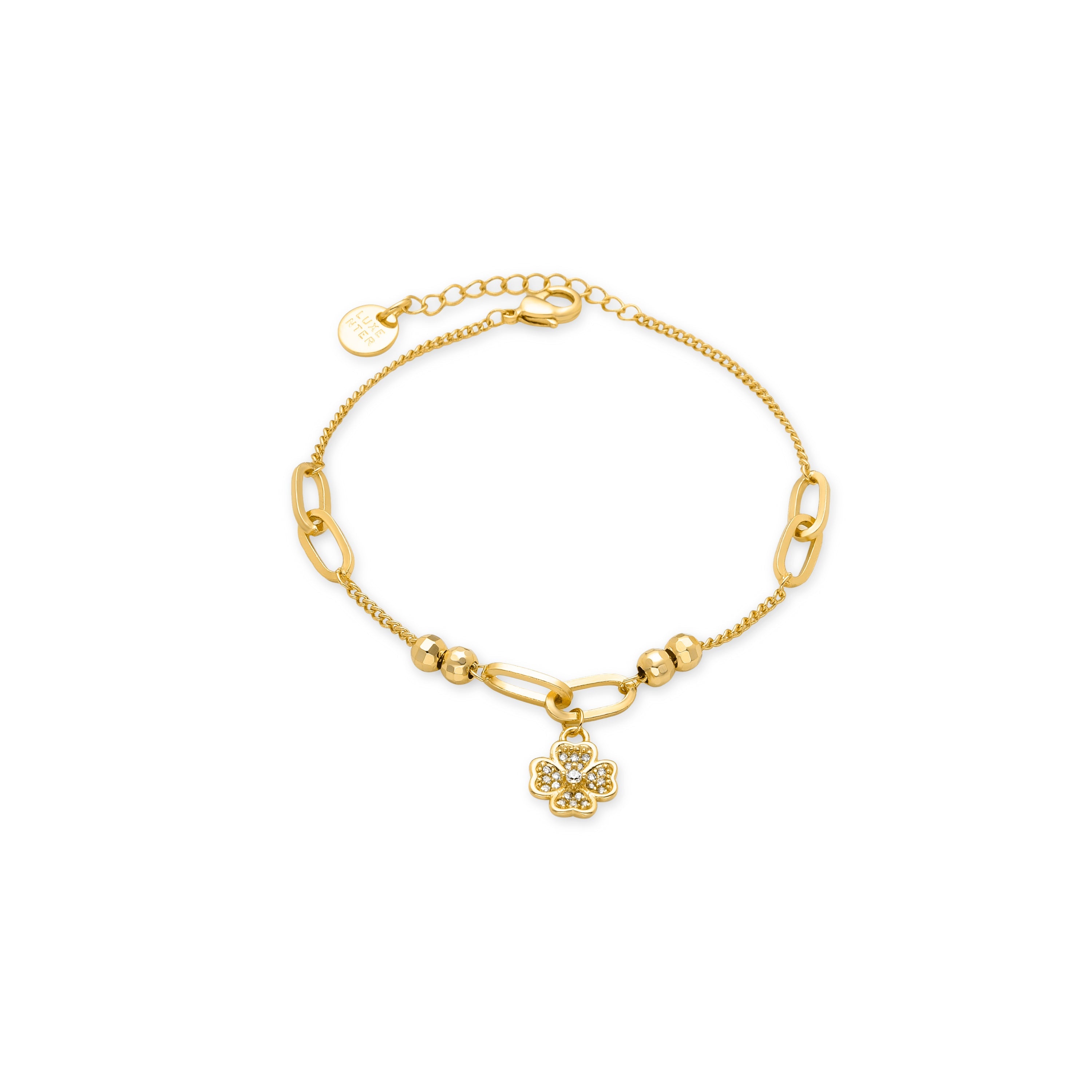 Brilliant Zirconia Bracelet finished in 18K yellow gold - Wilya