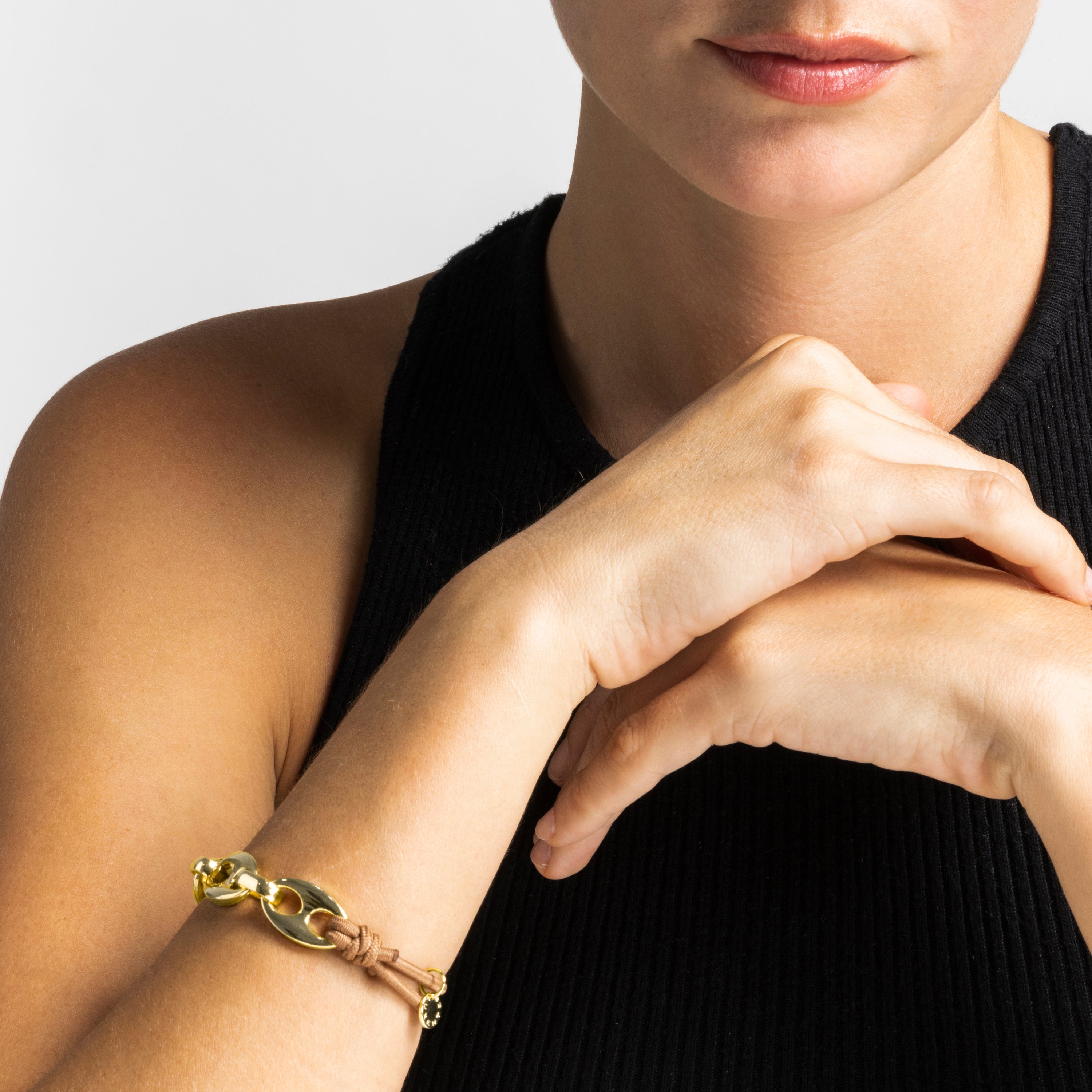 18K yellow gold finished scrunchie - Neneus