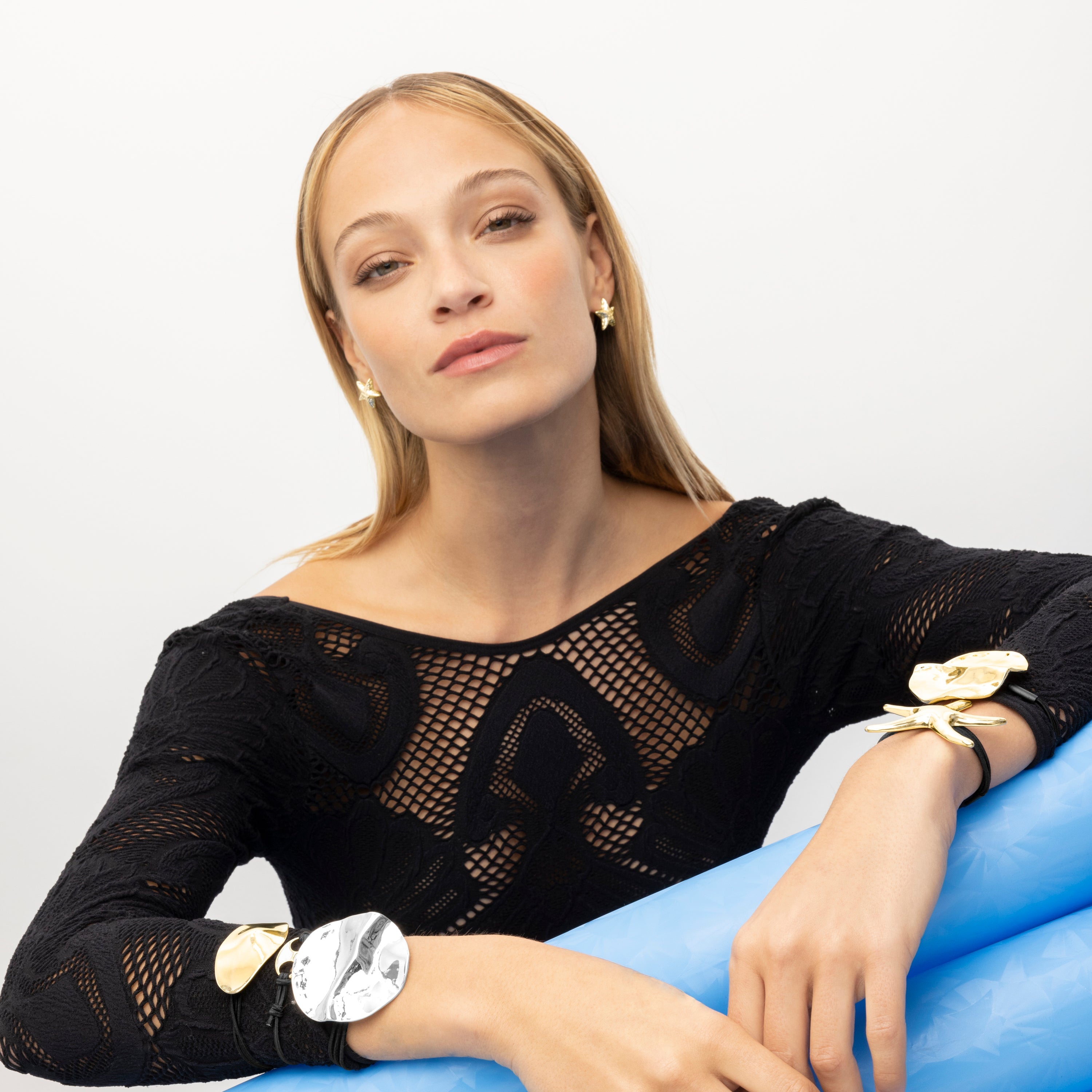 18K gold-finished hair tie - Moxi