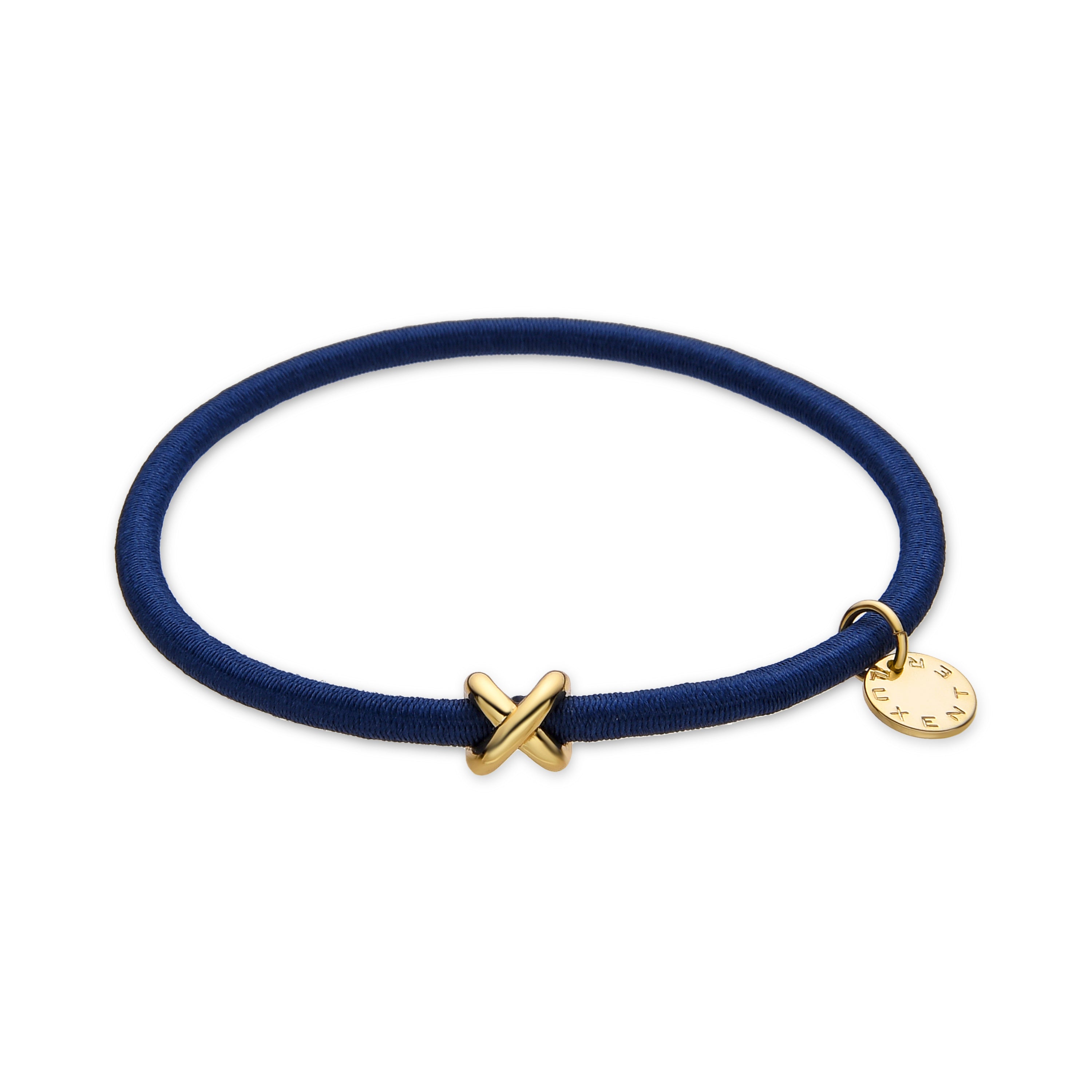 18K yellow gold finished hair tie - Rinfa