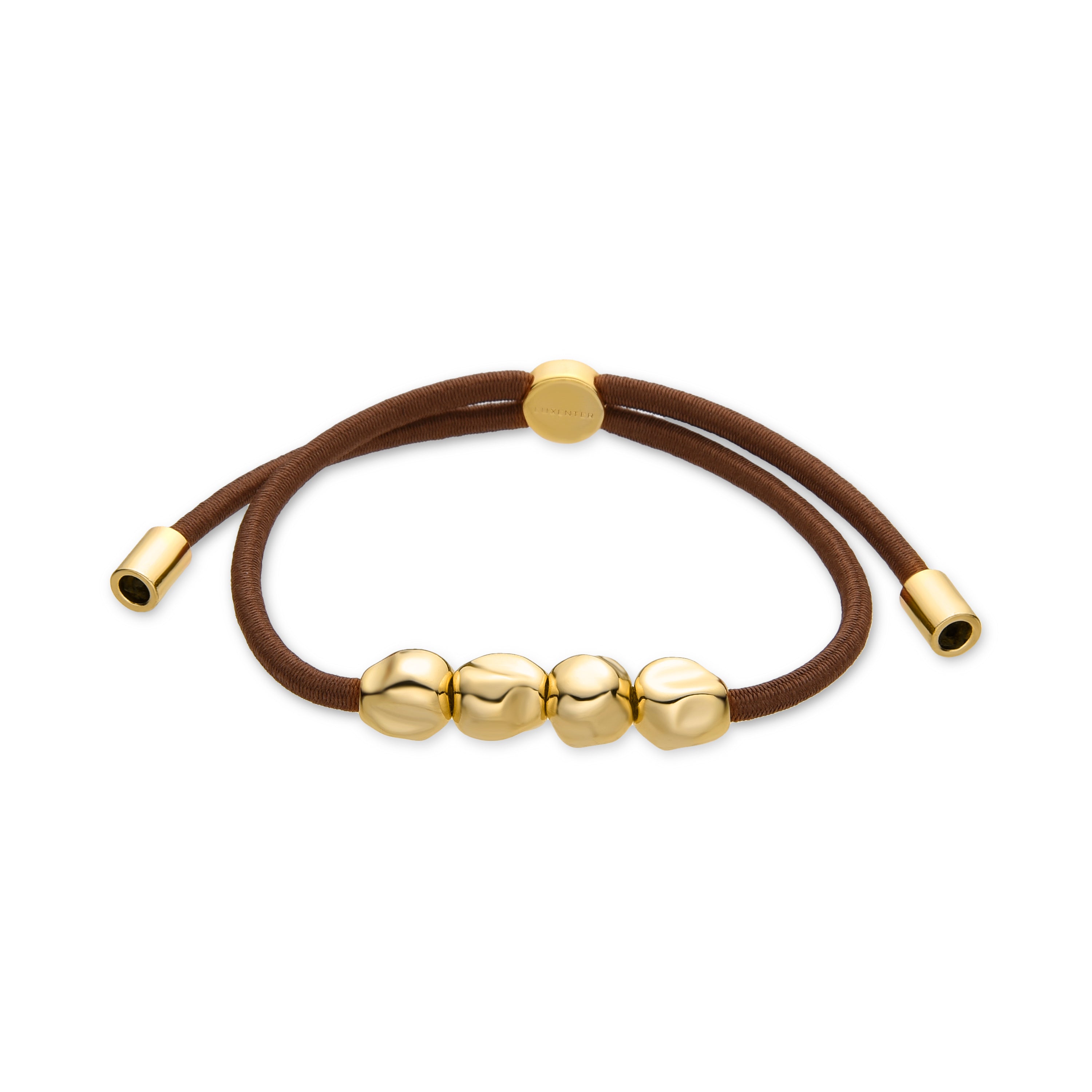 18K yellow gold finished hair tie - Yaaki