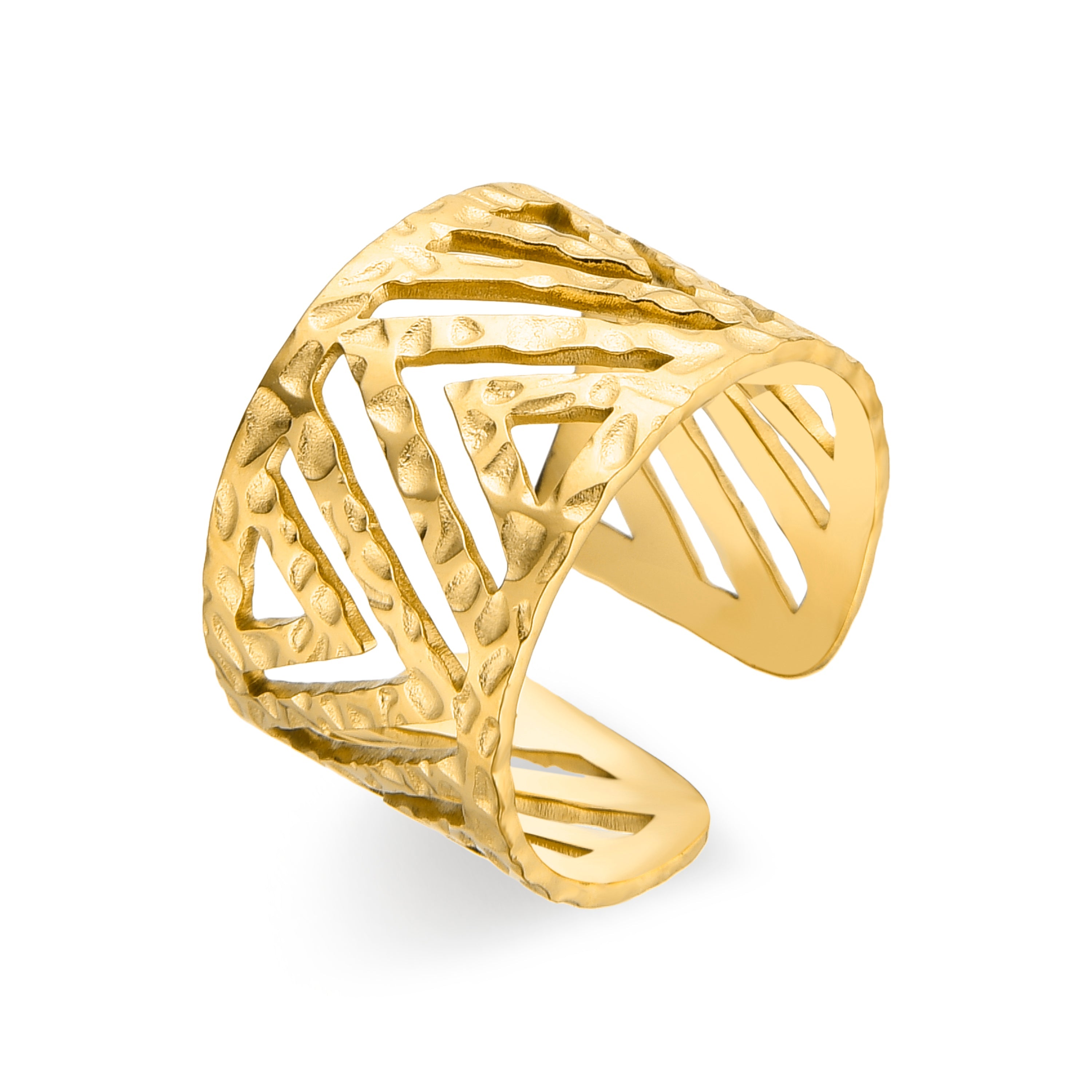 18K yellow gold finished ring - Zorg