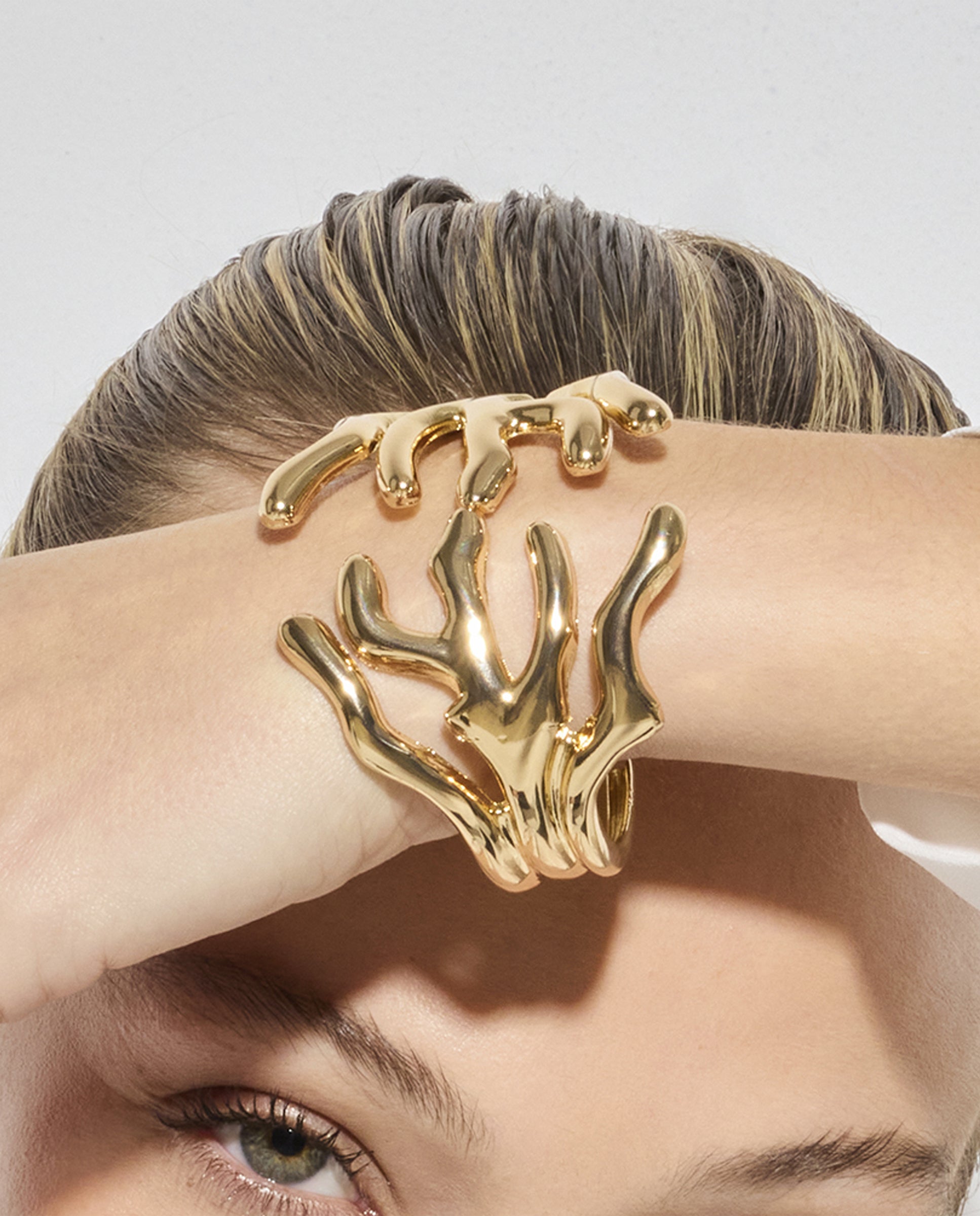 18k yellow gold finish bracelet - Fanzara
