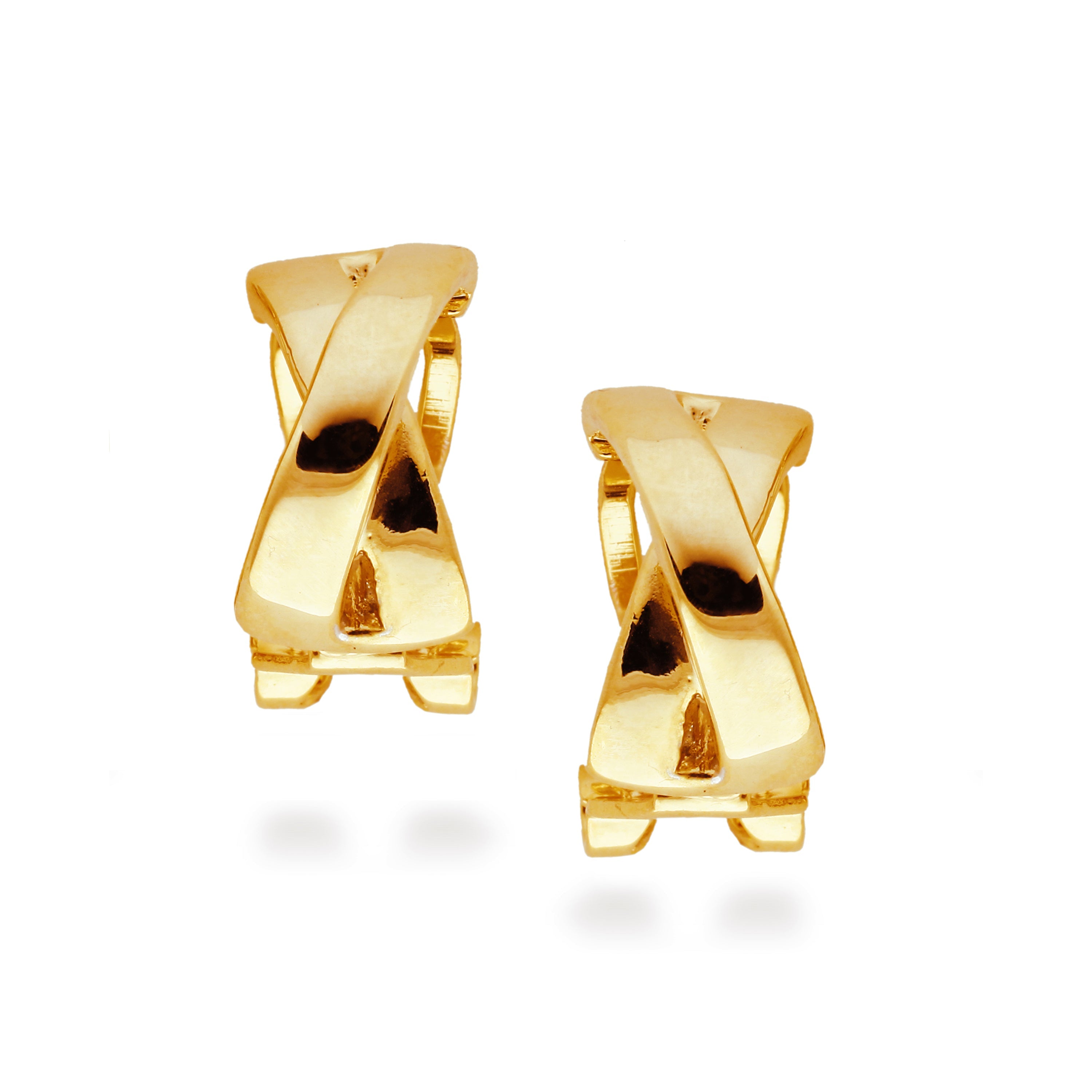 18K yellow gold finished earrings - Reina