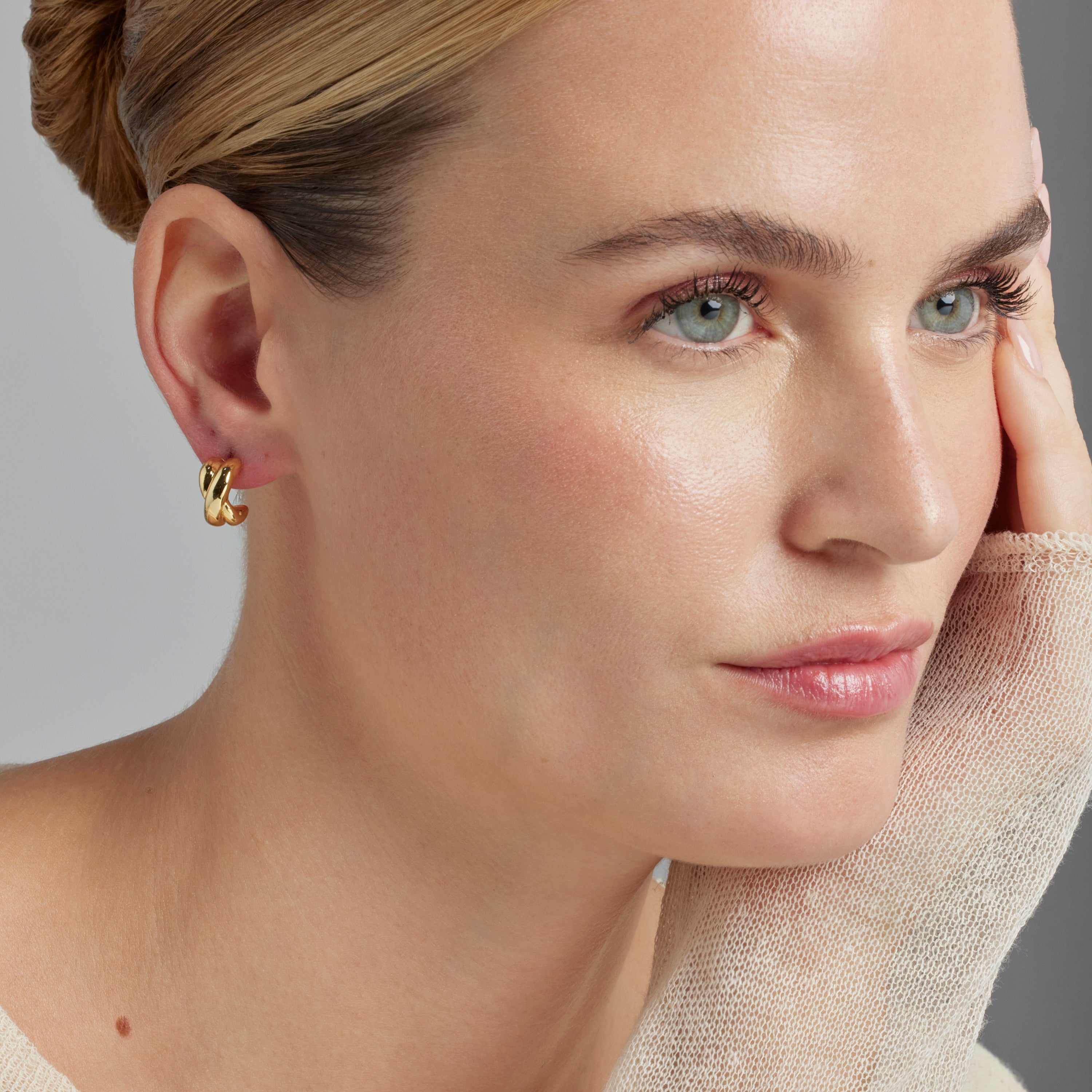 Earrings finished in 18K yellow gold - Kuvuca