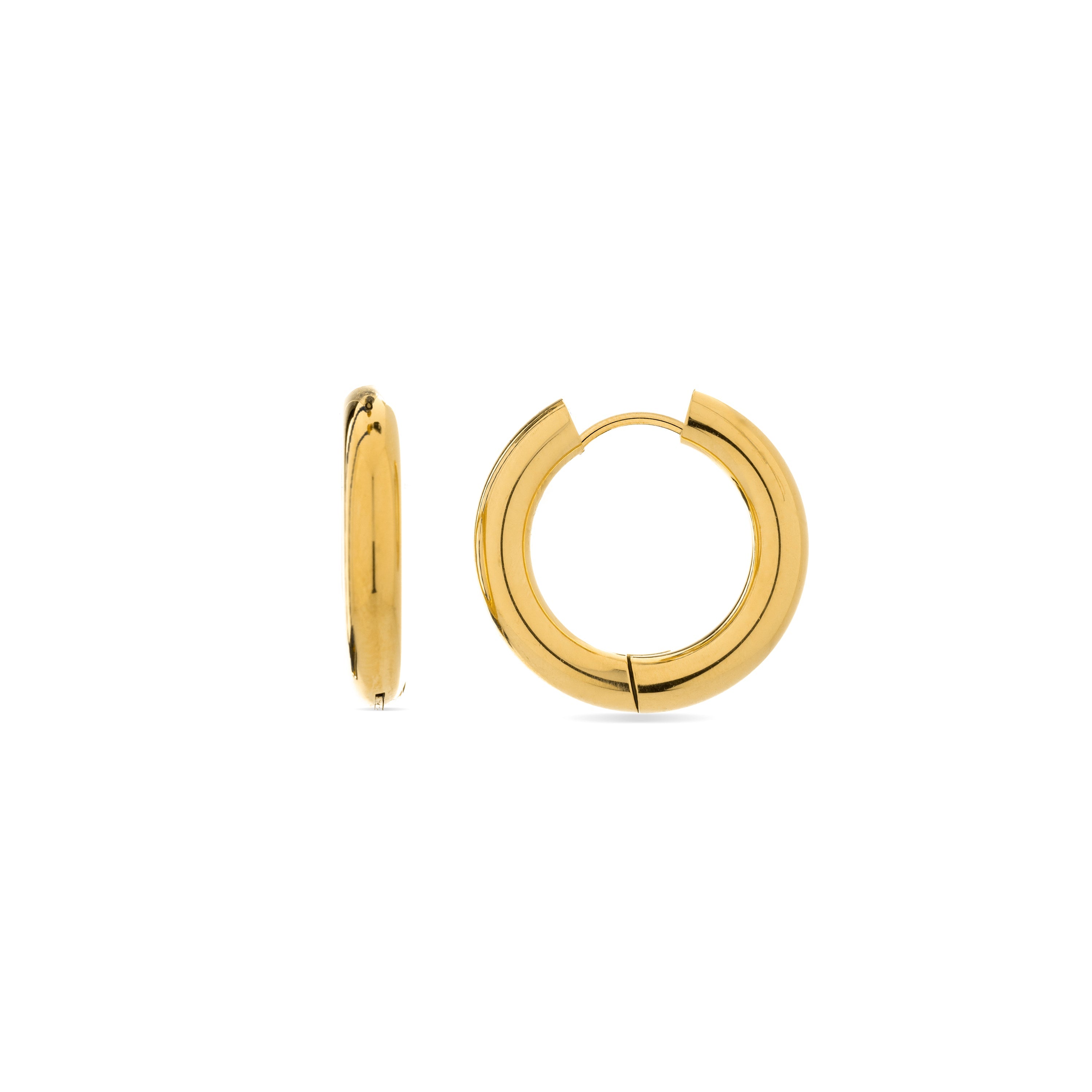 Earrings finished in 18K yellow gold - Amyck