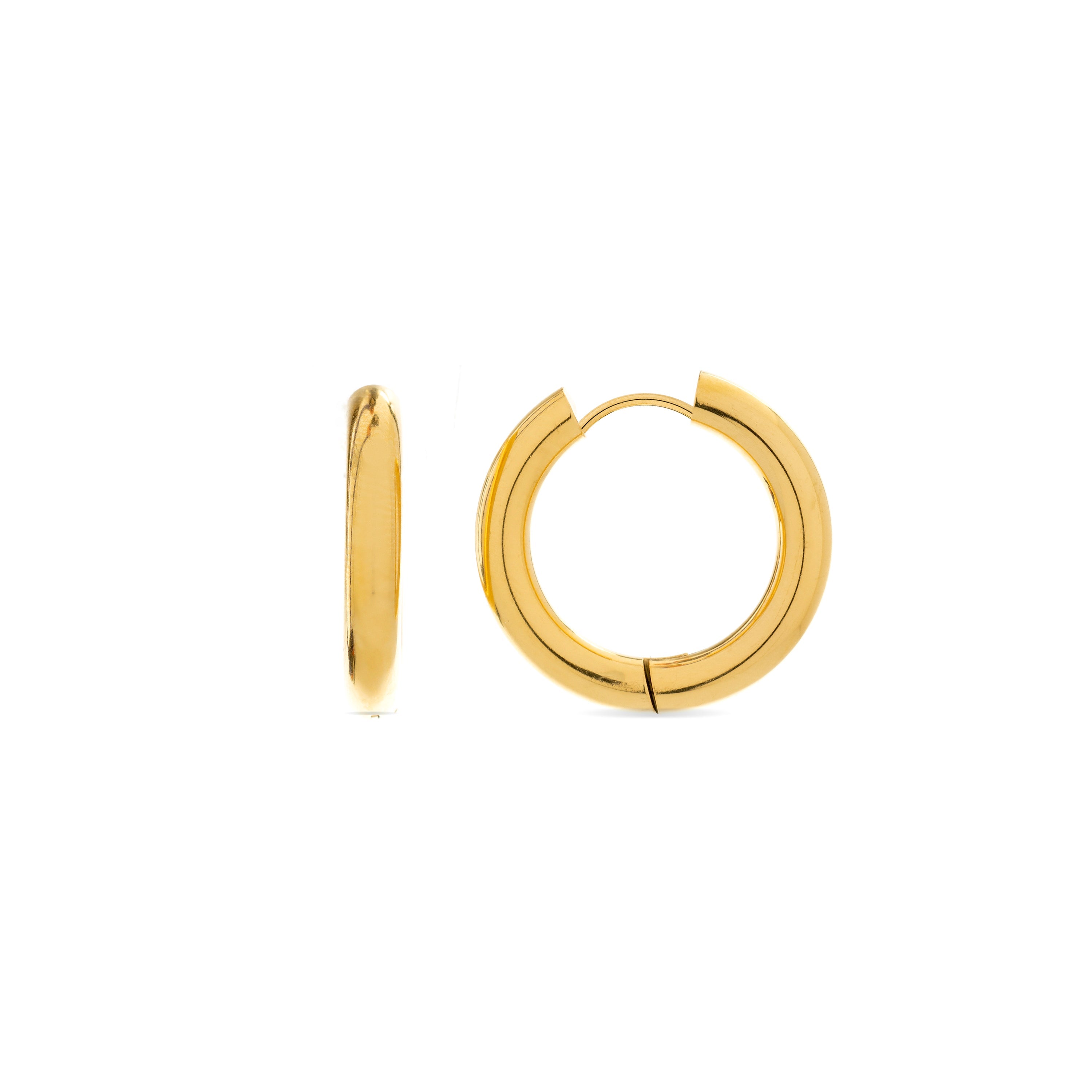 Earrings finished in 18K yellow gold - Amyck