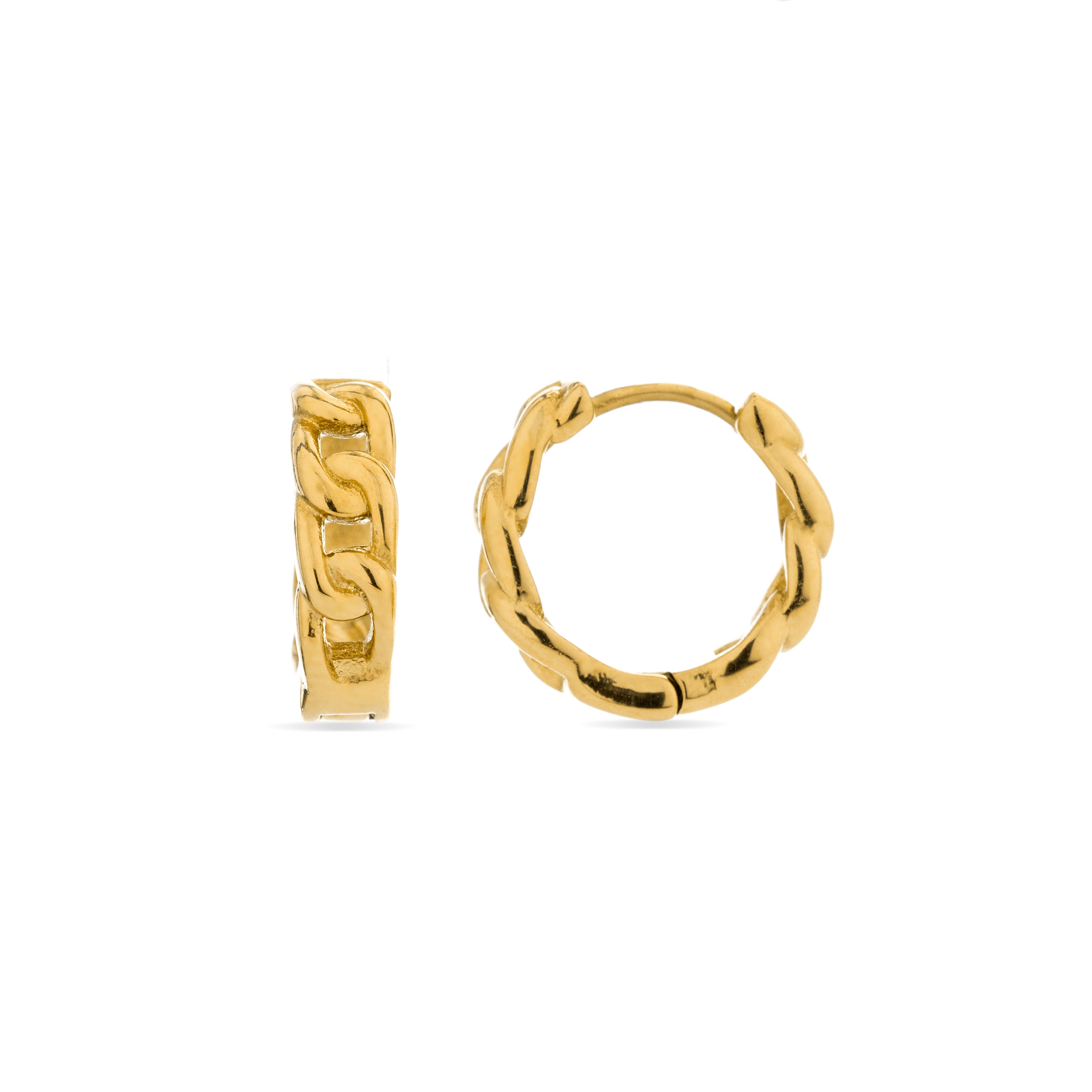 Earrings finished in 18K yellow gold - Ridais